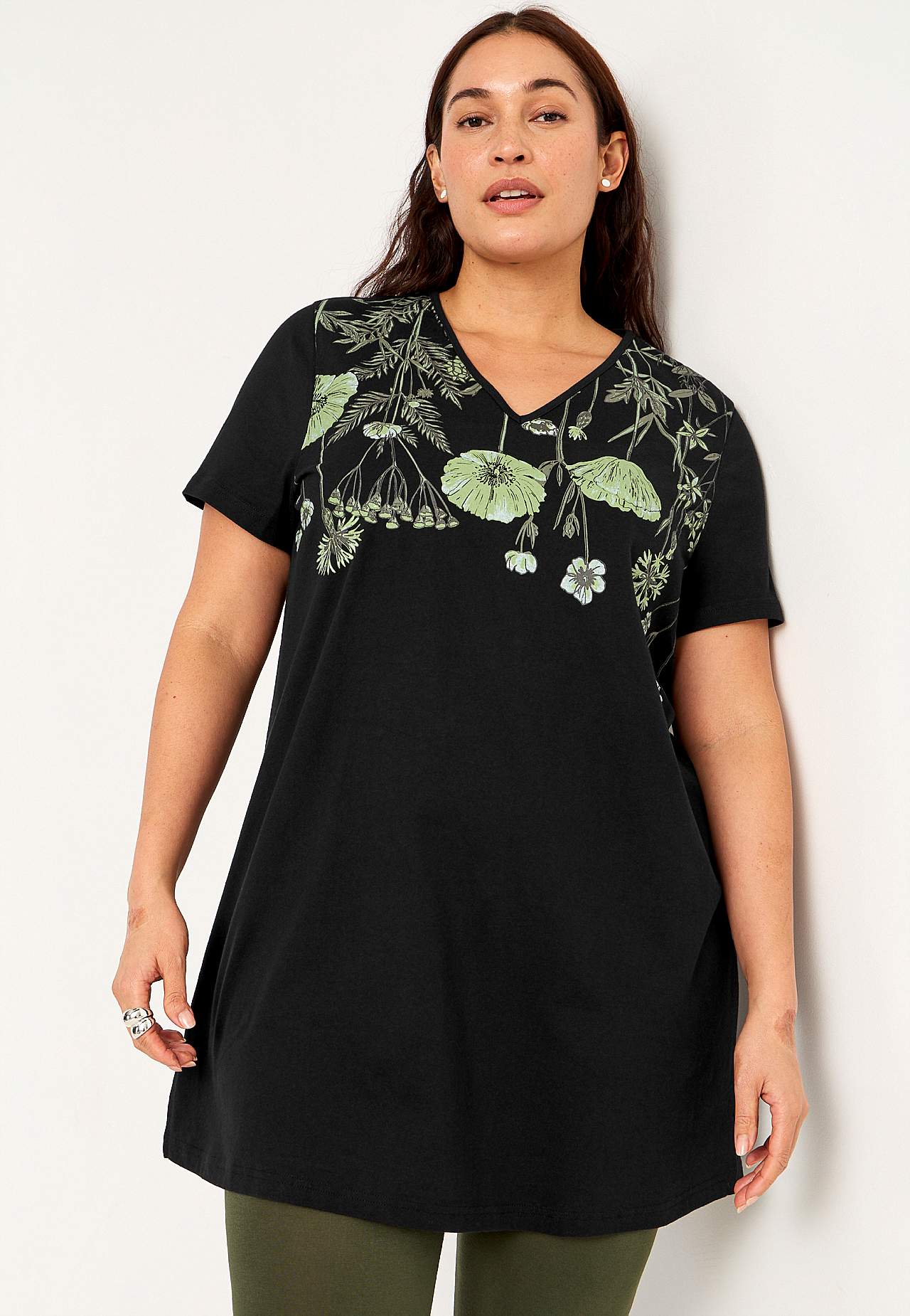Gemusterte Jersey-Tuniken Barbro 2er-Pack
