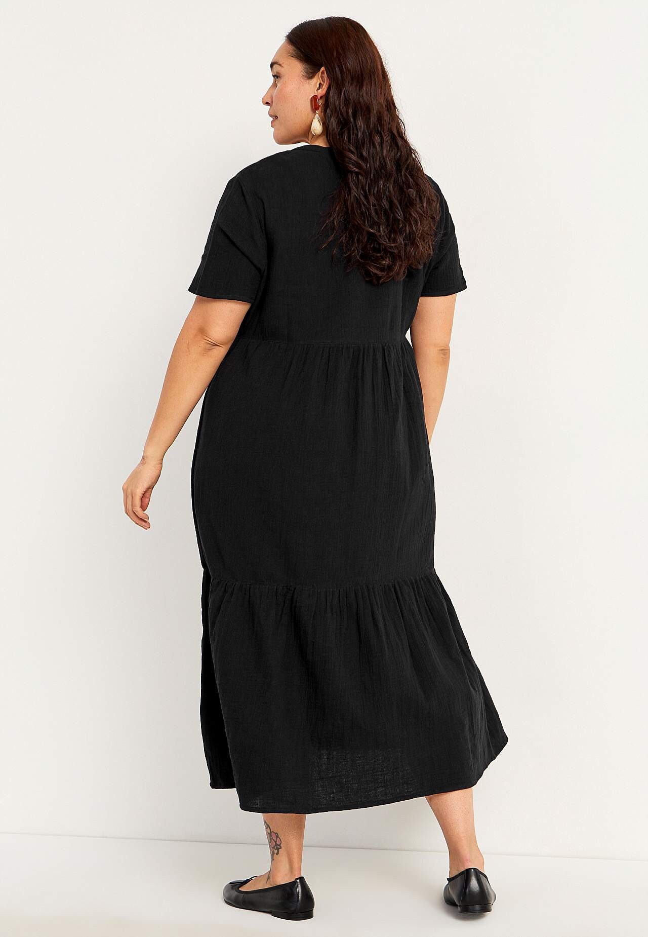 Kleid aus zerknitterter Baumwolle Patricia