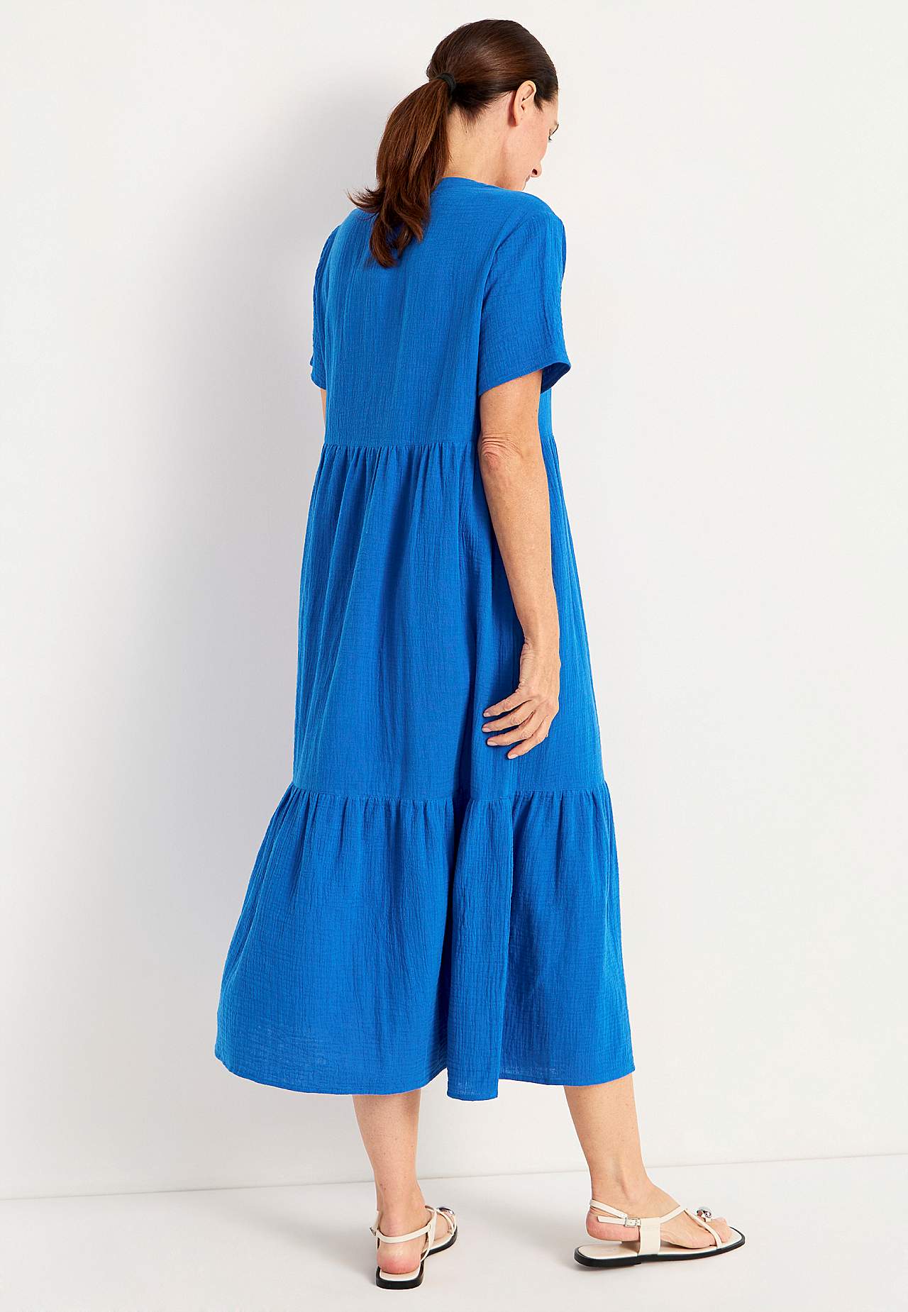 Kleid aus zerknitterter Baumwolle Patricia