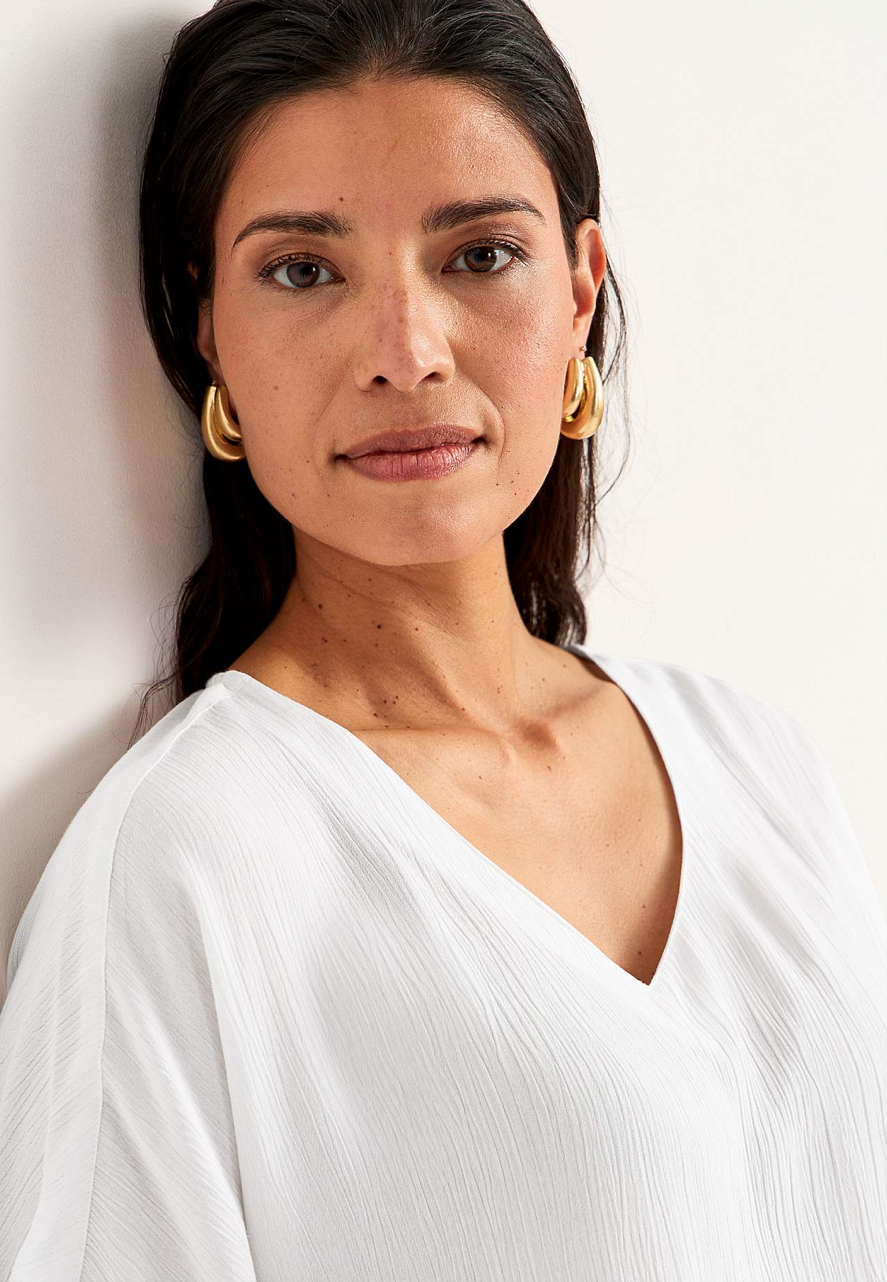 Bluse aus Viskose-Krepp Sanna