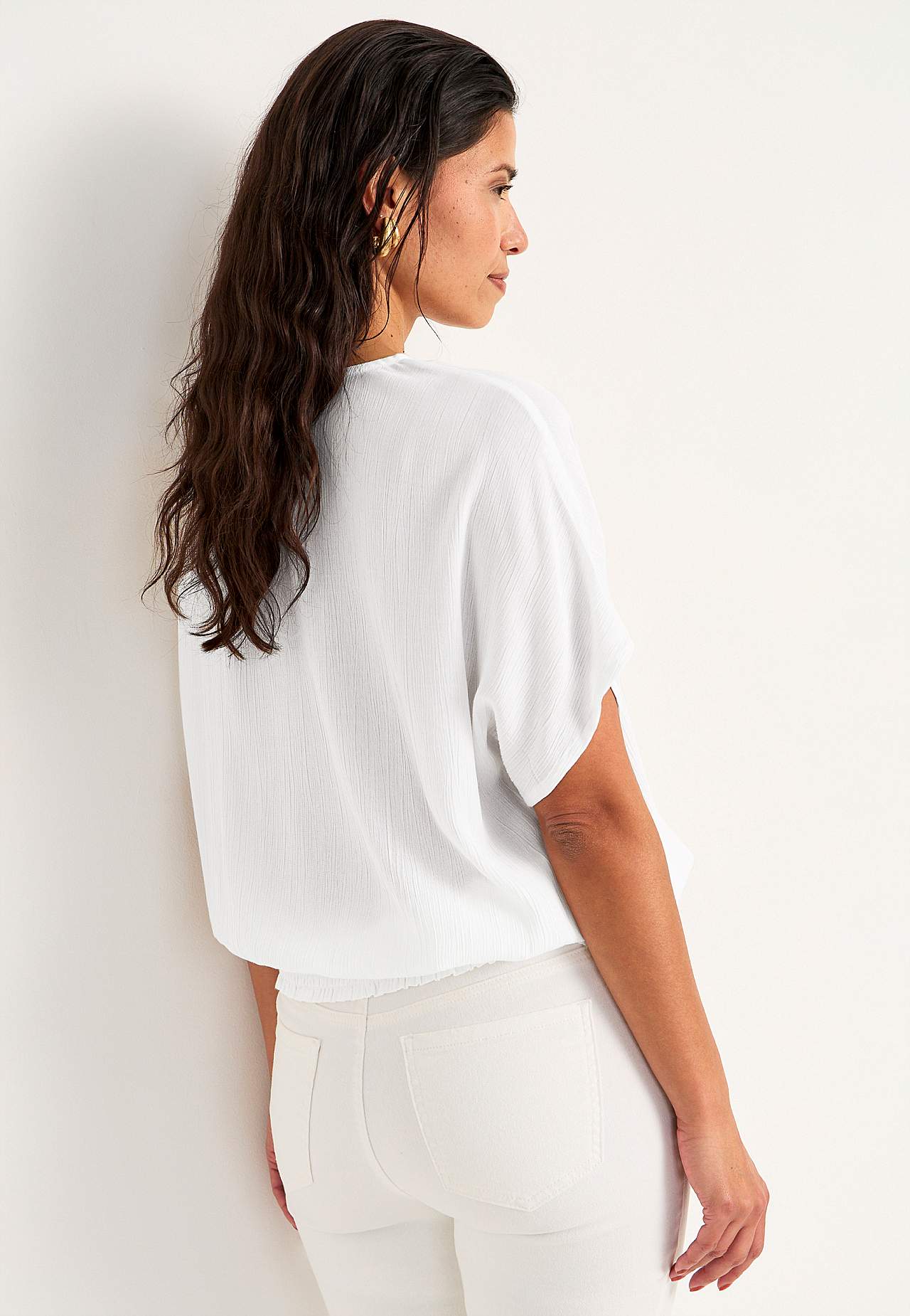 Bluse aus Viskose-Krepp Sanna