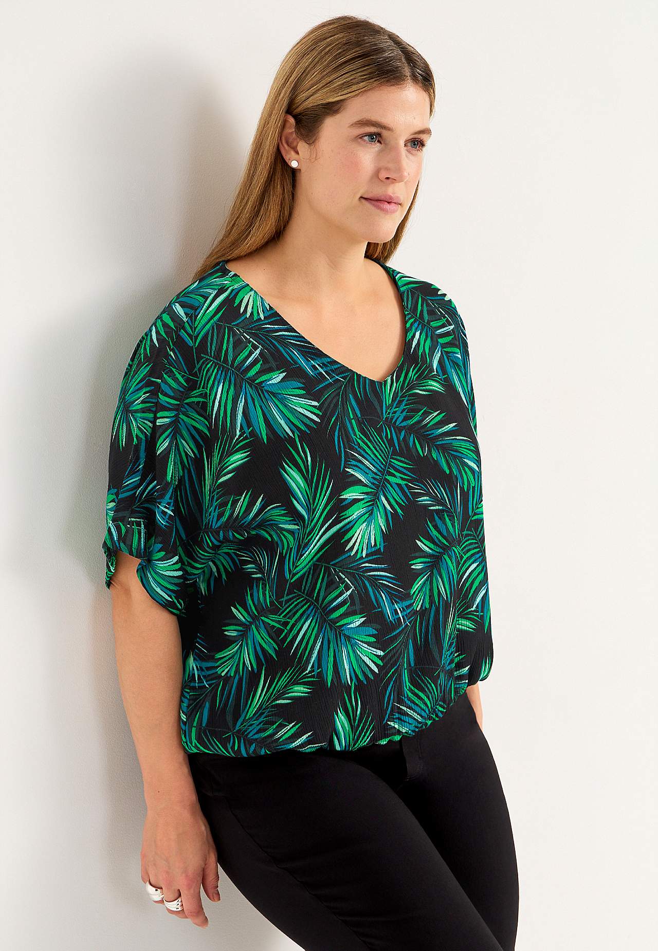 Bluse aus Viskose-Krepp Sanna