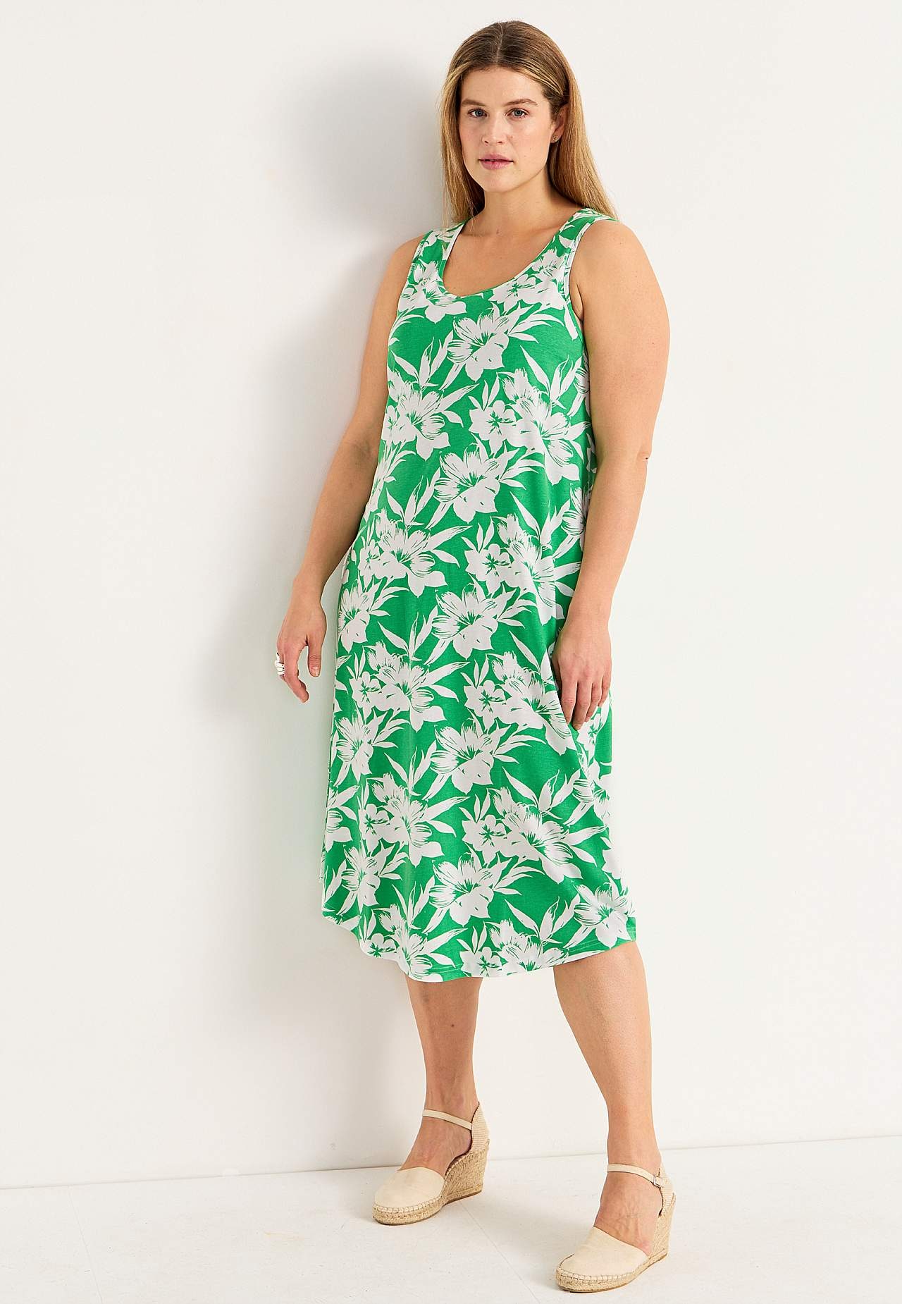 Ärmelloses Jerseykleid