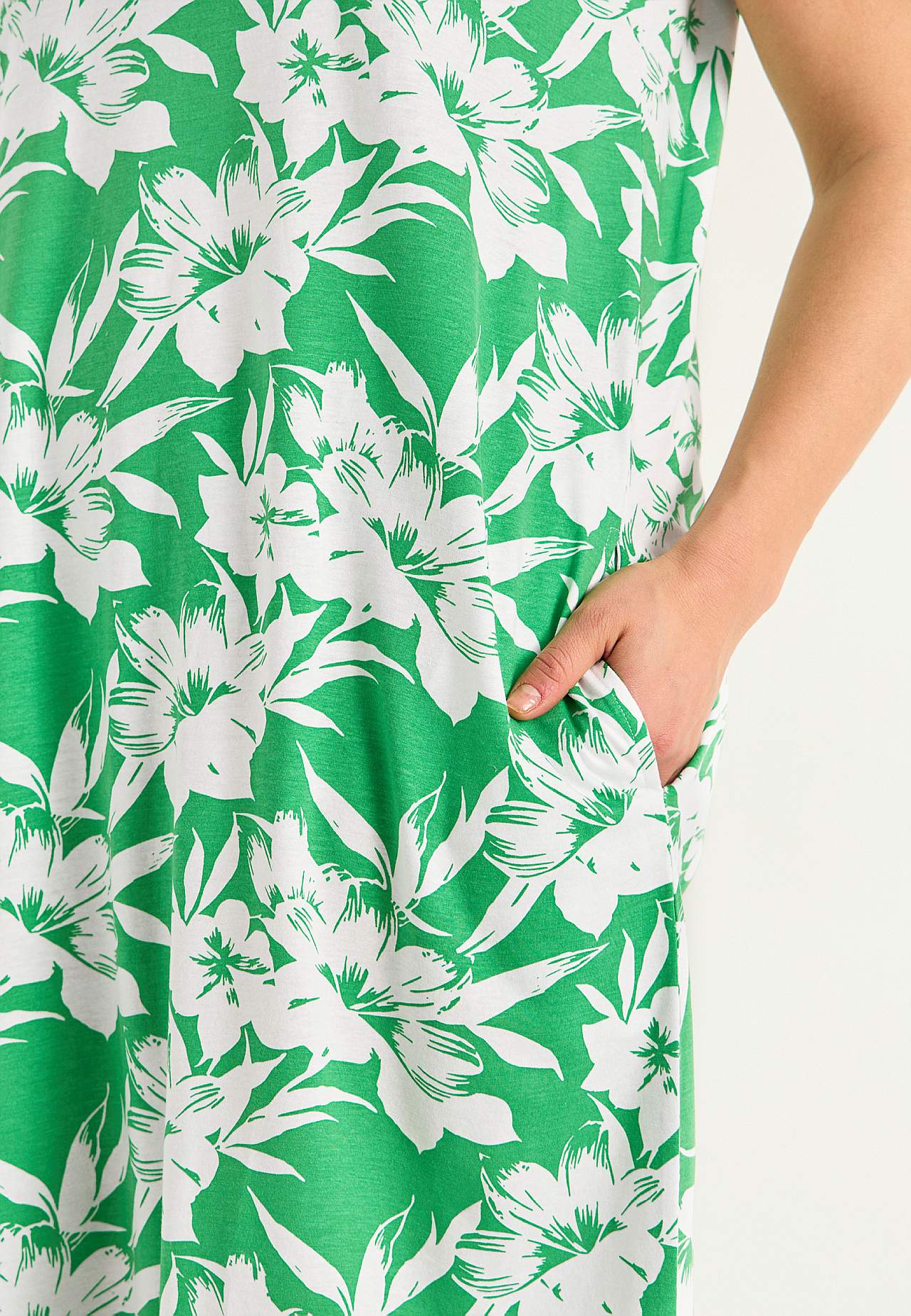 Ärmelloses Jerseykleid