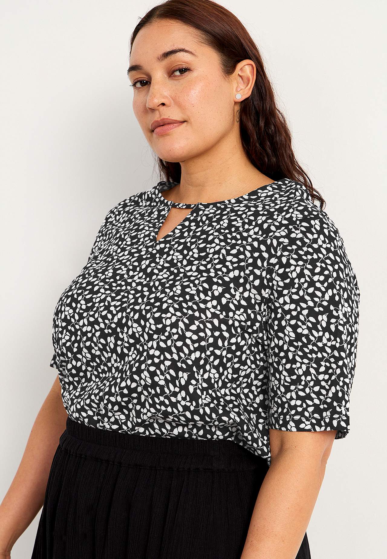 Kurzärmliges Jersey-Top