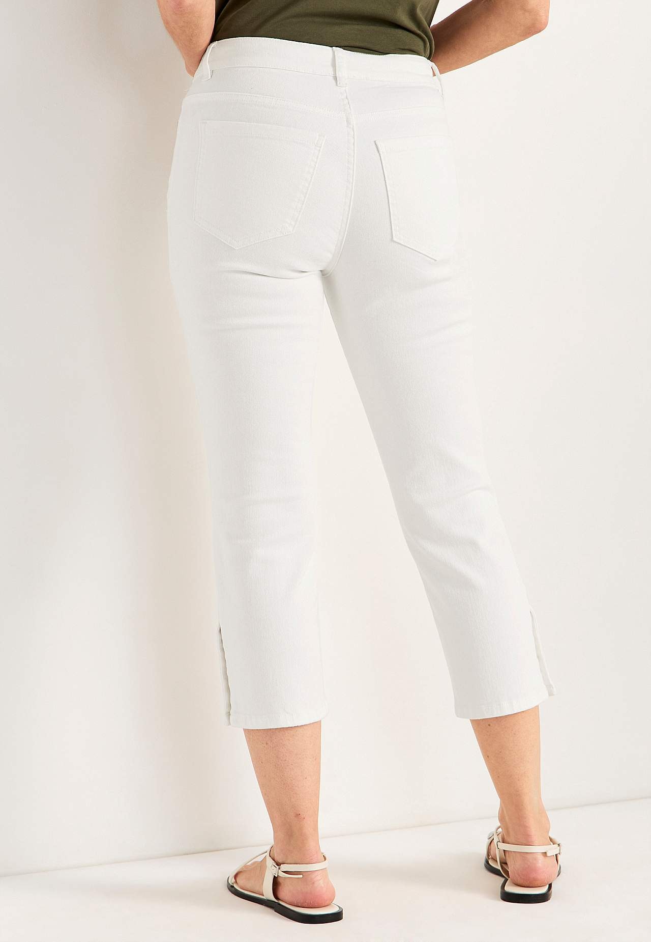 Cropped Jeans mit Fünf-Taschen-Design