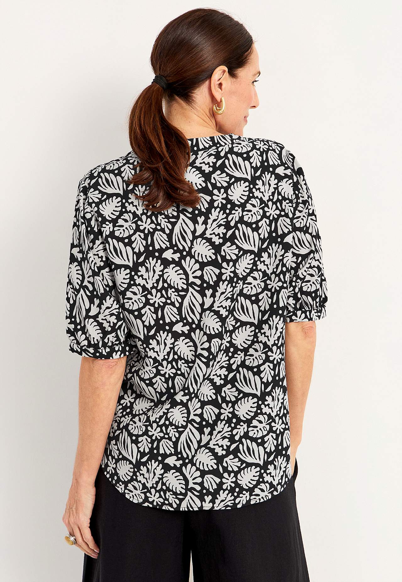 Kurzärmlige Bluse