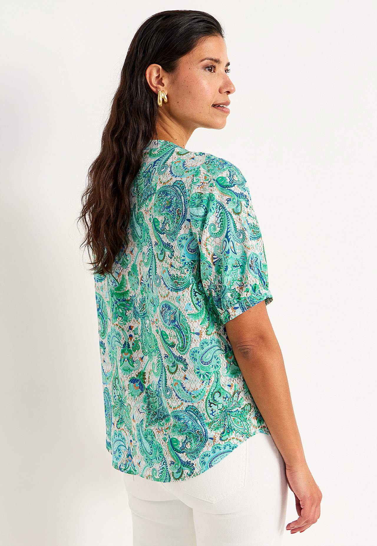 Kurzärmlige Bluse