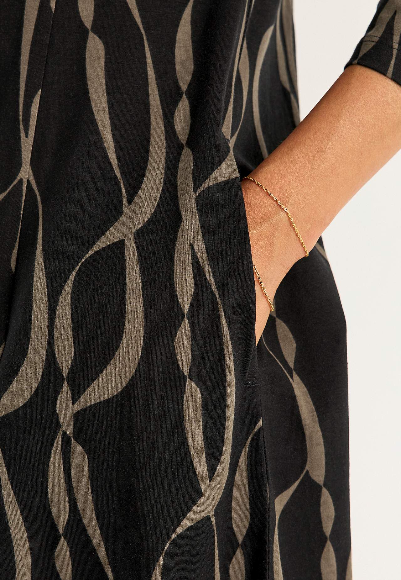 Jerseykleid mit Taschen