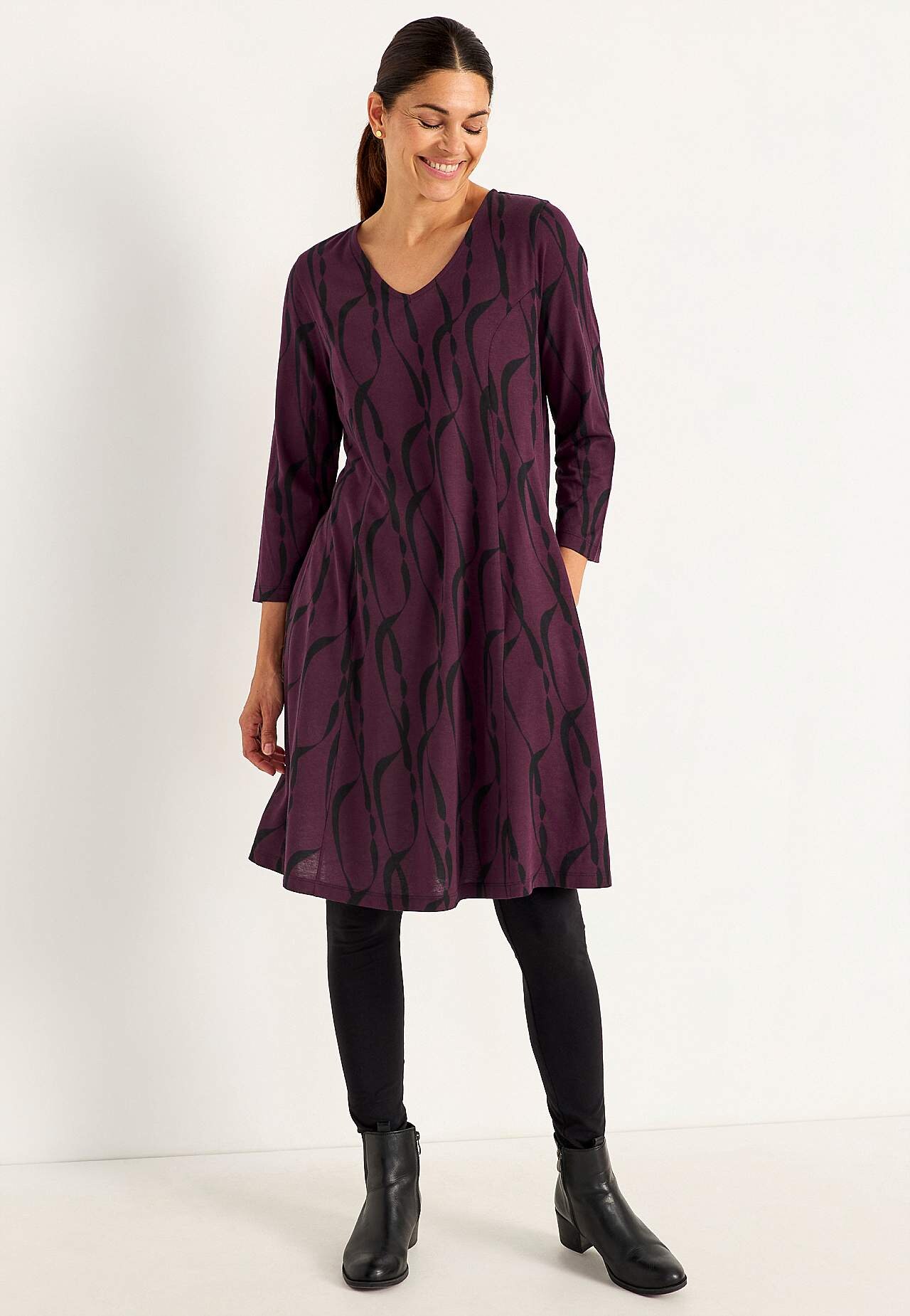 Jerseykleid mit Taschen