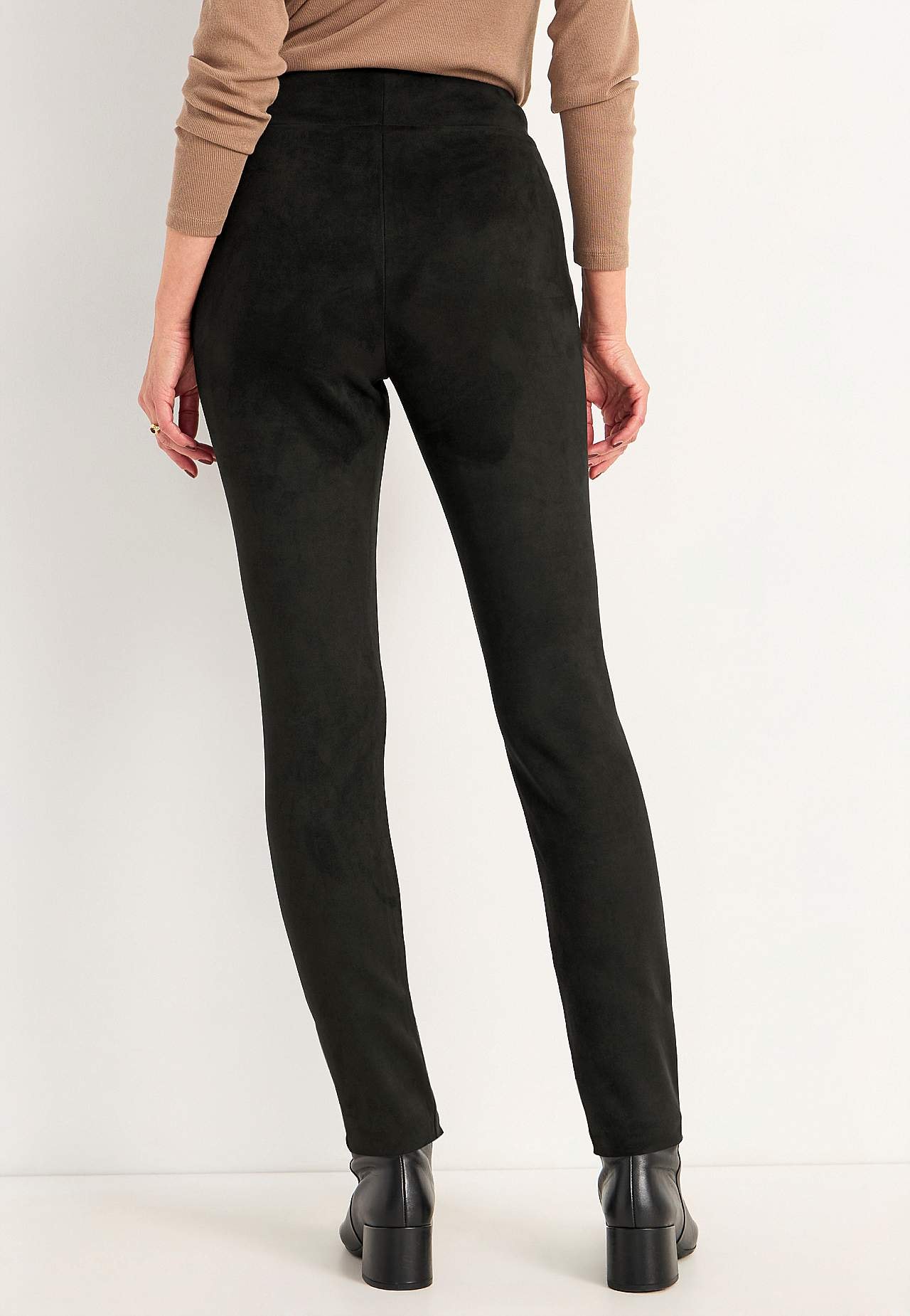 Leggings mit Wildleder-Look