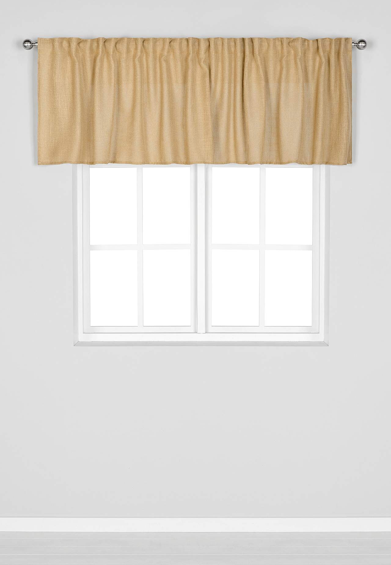 Querbehang mit Multiband mit Leinengefühl