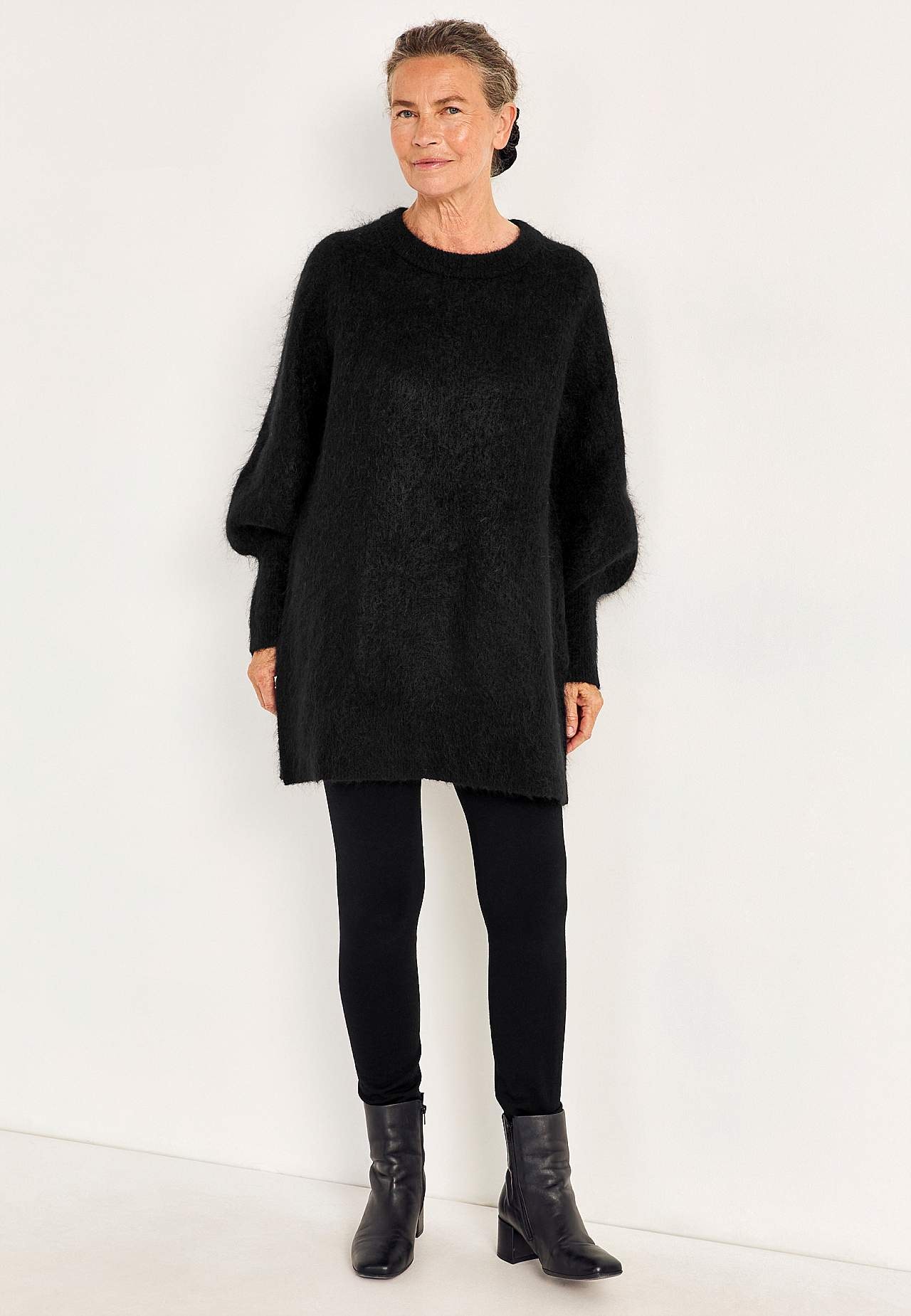Tunika Premium aus Mohair- und Wollmischung