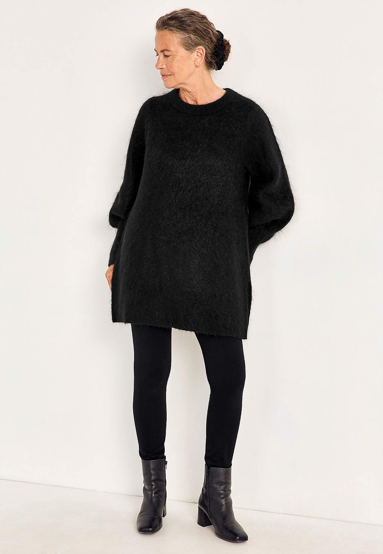 Tunika Premium aus Mohair- und Wollmischung