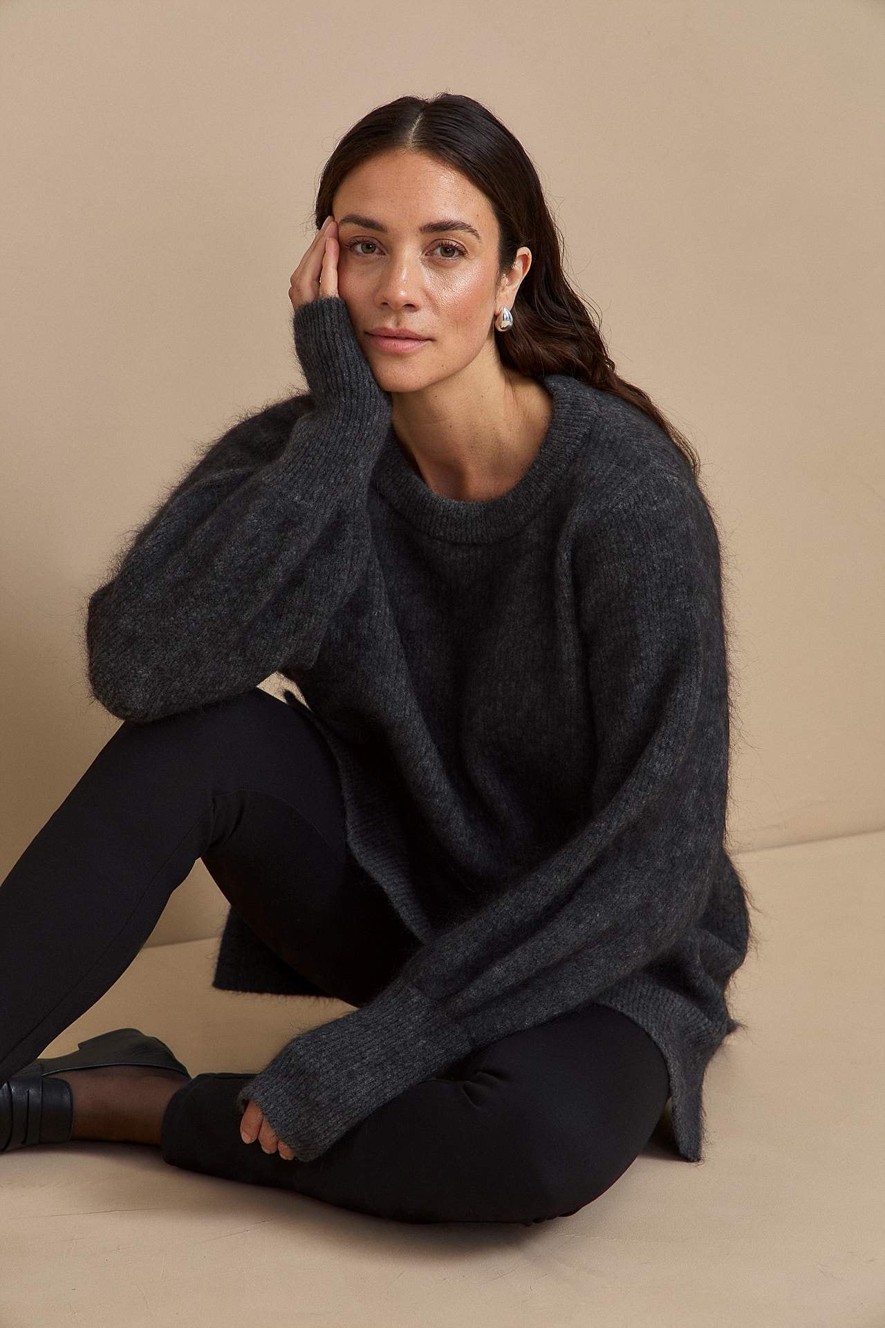 Tunika Premium aus Mohair- und Wollmischung
