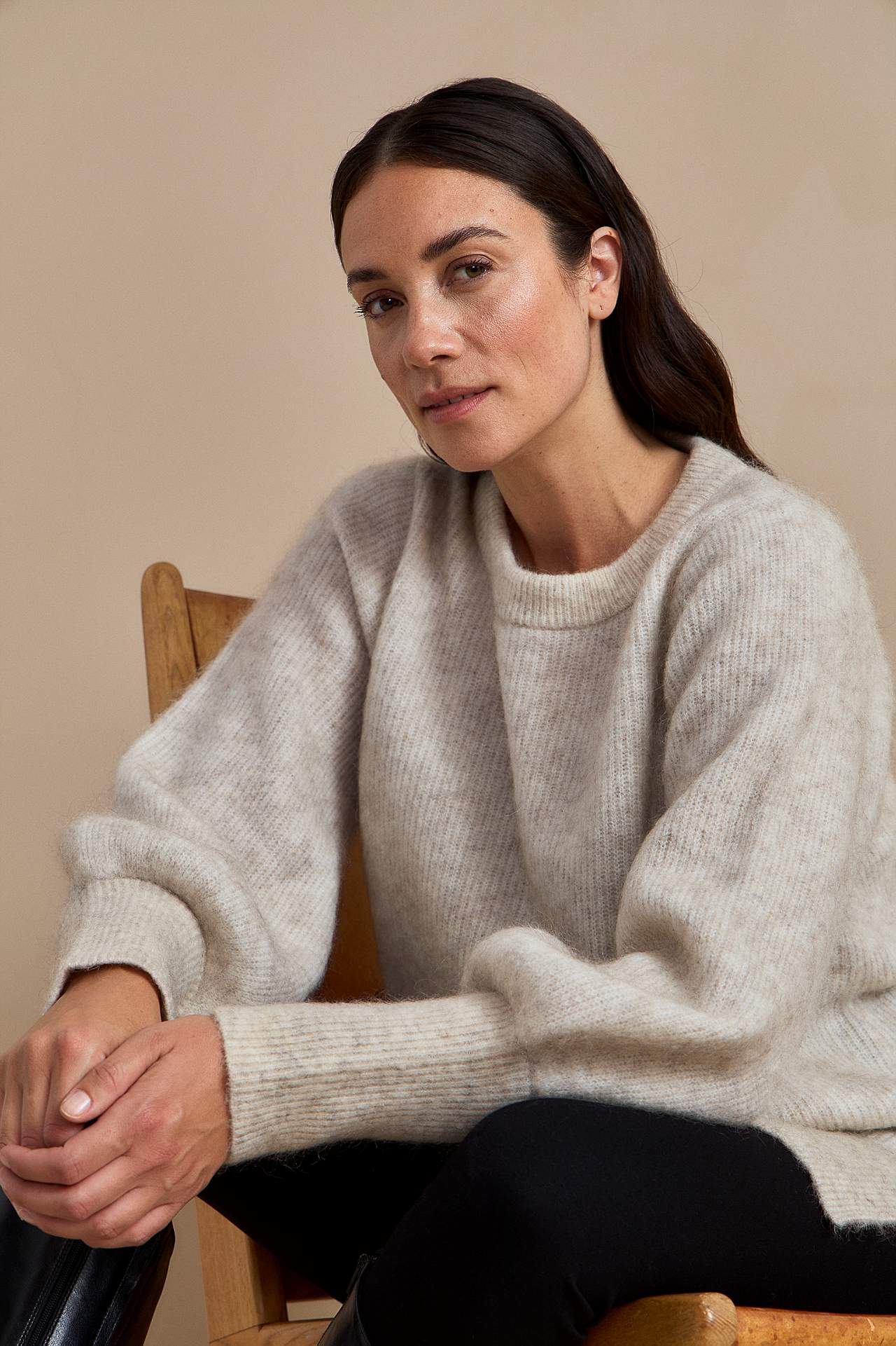 Tunika Premium aus Mohair- und Wollmischung