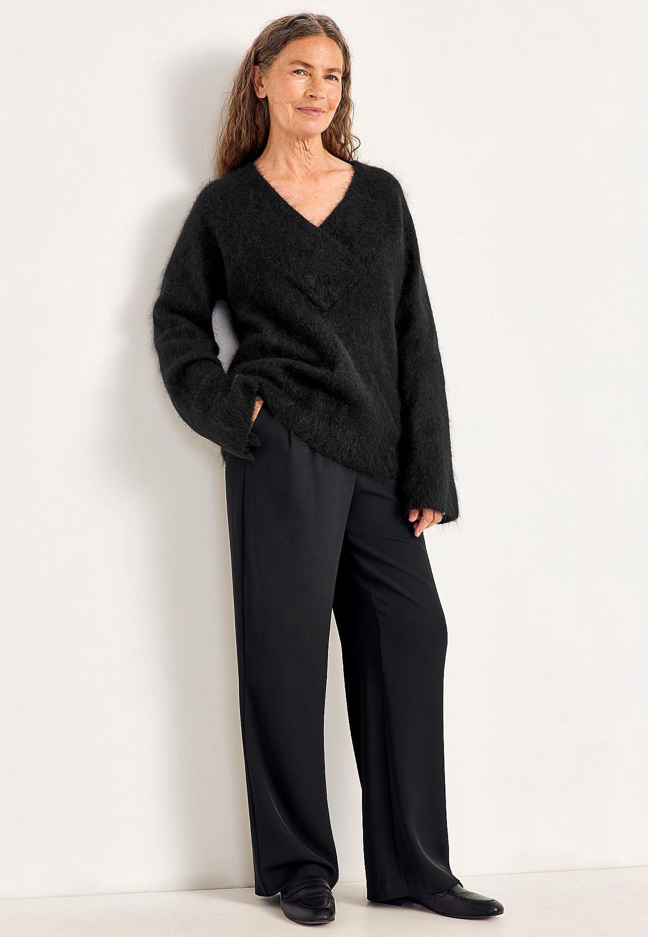 Pullover Premium aus Mohair- und Wollmischung