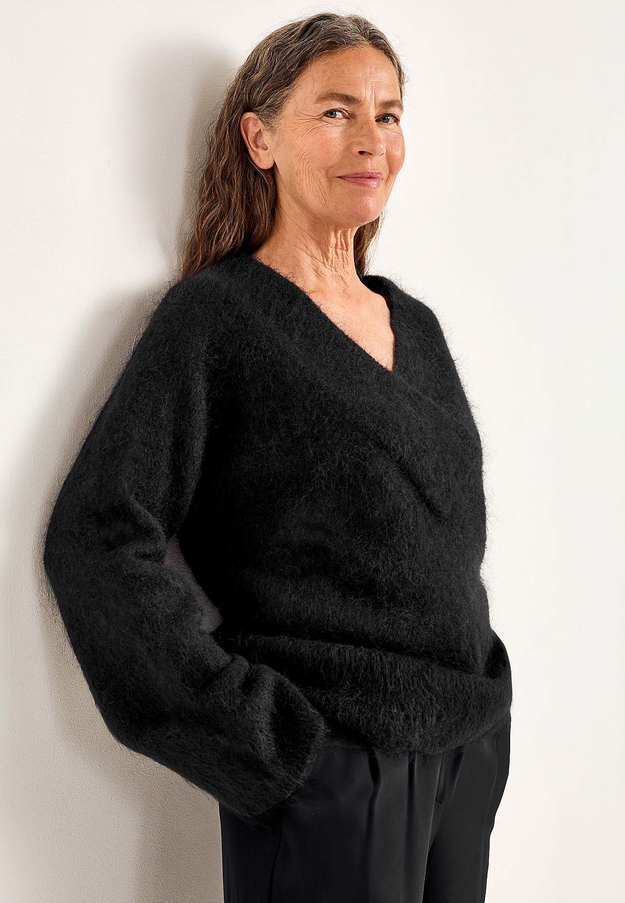 Pullover Premium aus Mohair- und Wollmischung
