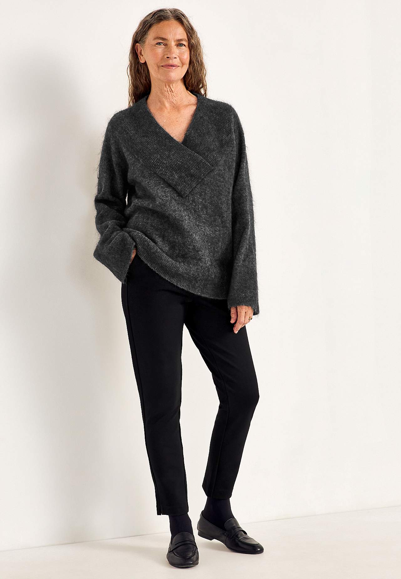 Pullover Premium aus Mohair- und Wollmischung