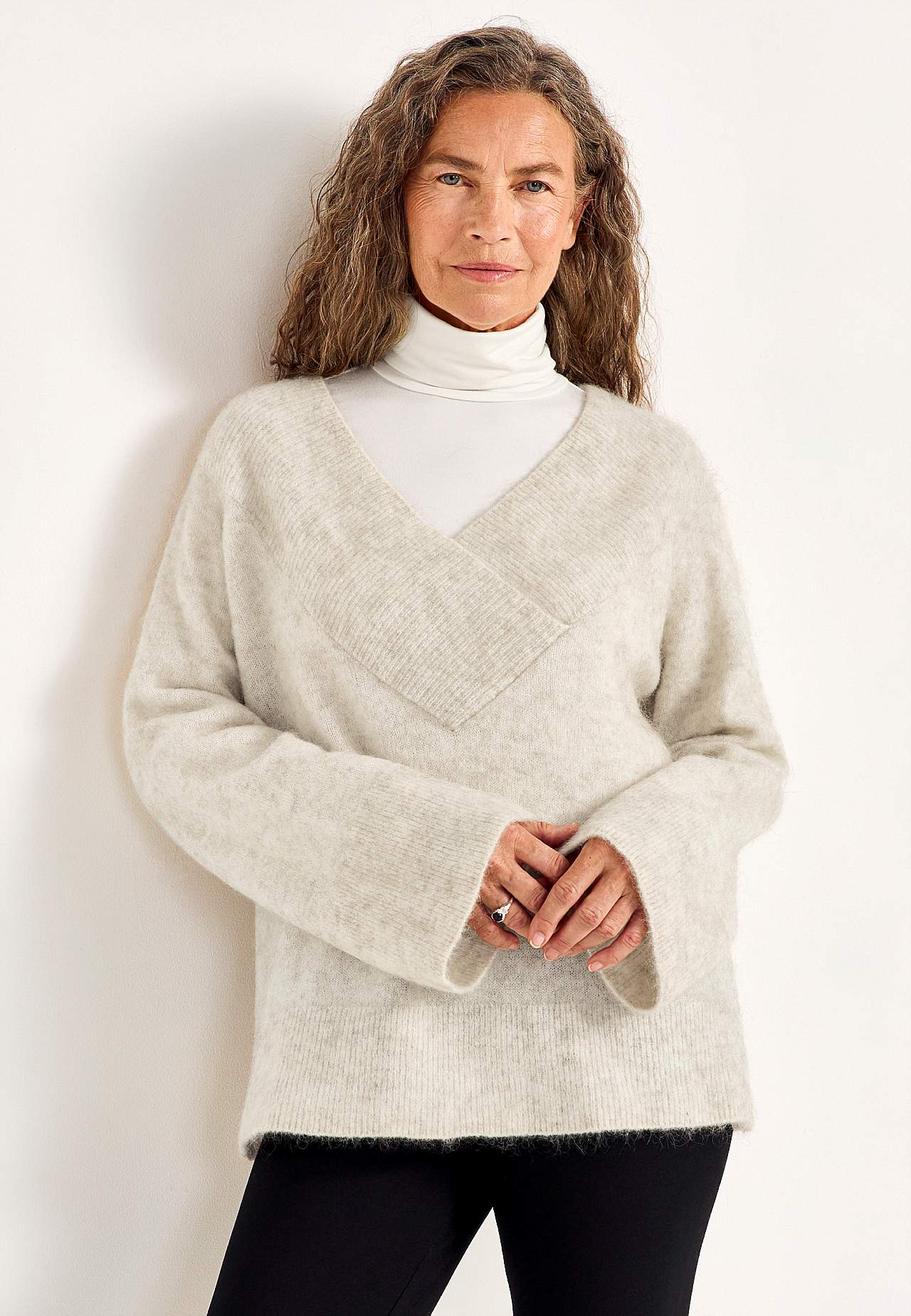 Pullover Premium aus Mohair- und Wollmischung