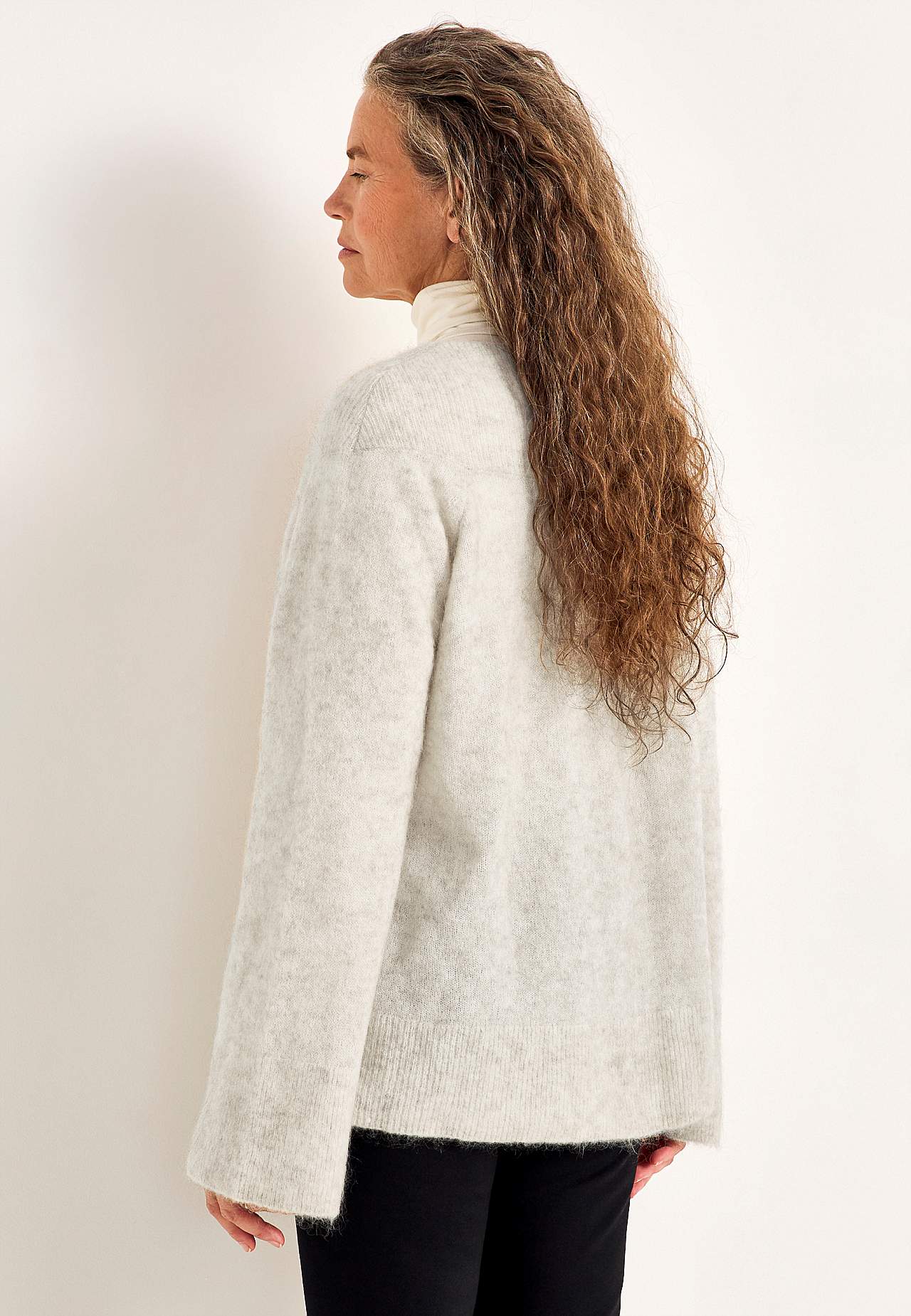 Pullover Premium aus Mohair- und Wollmischung