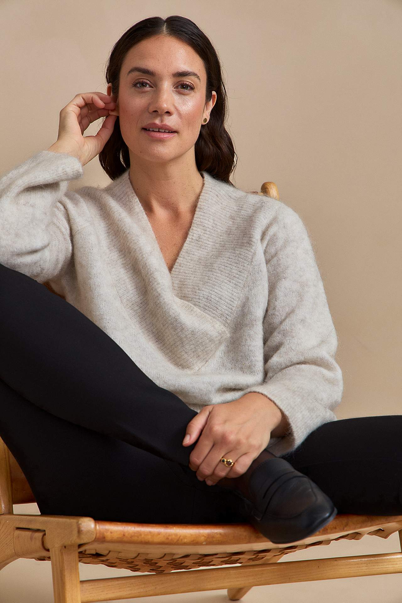 Pullover Premium aus Mohair- und Wollmischung
