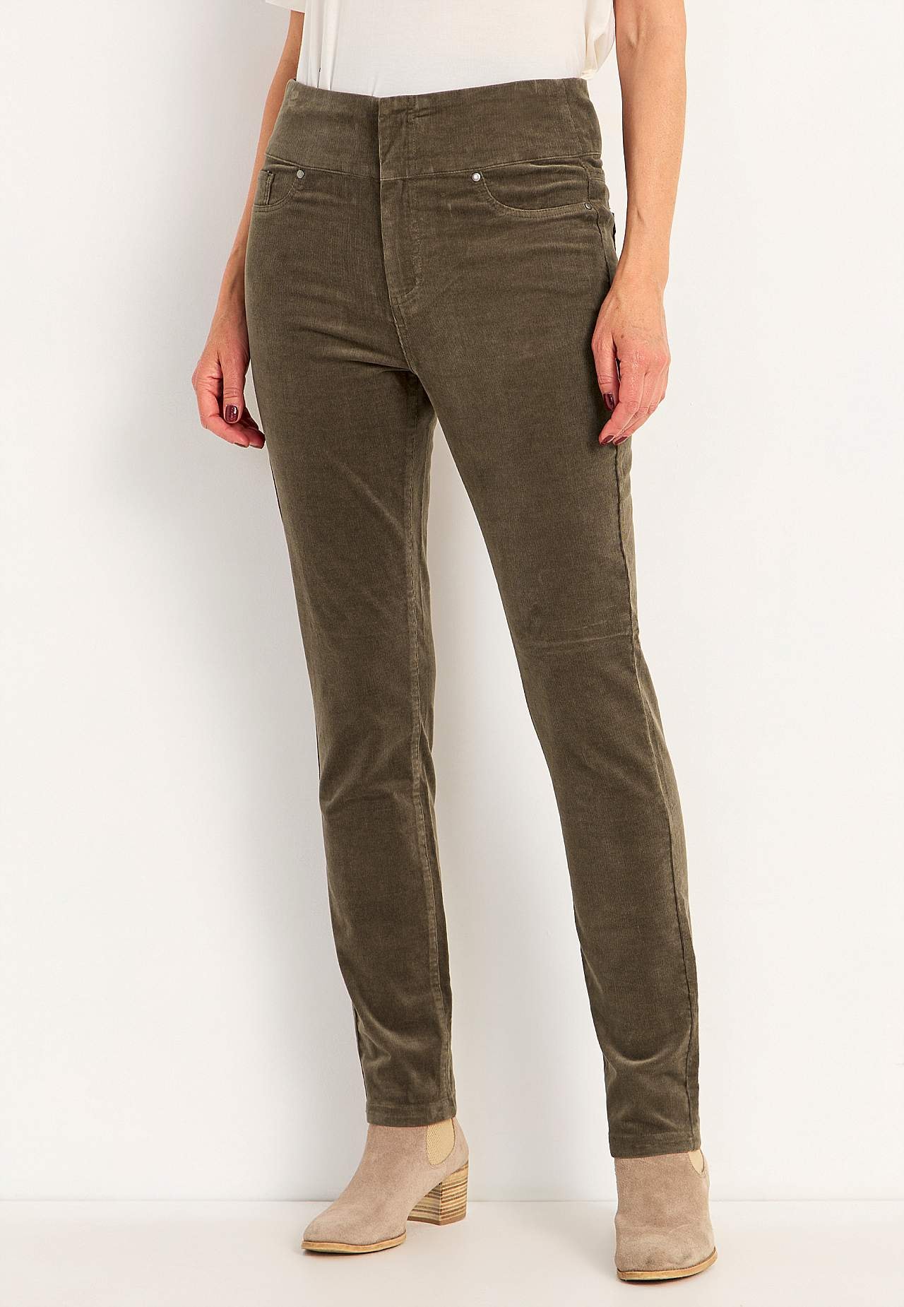 Treggings aus Kordsamt
