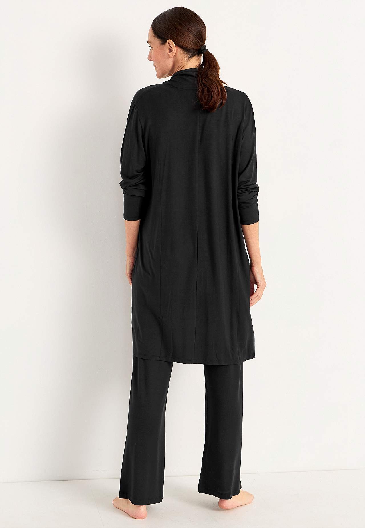 Langer Cardigan aus Trikot