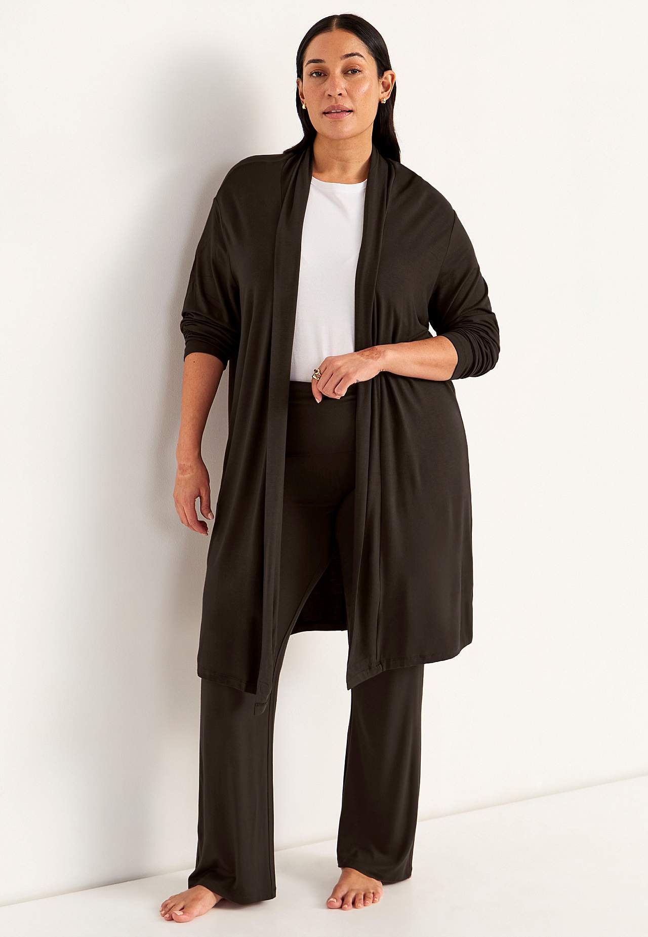 Langer Cardigan aus Trikot Sofia