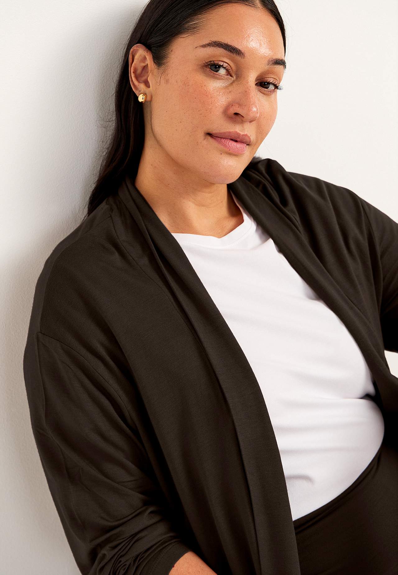 Langer Cardigan aus Trikot Sofia