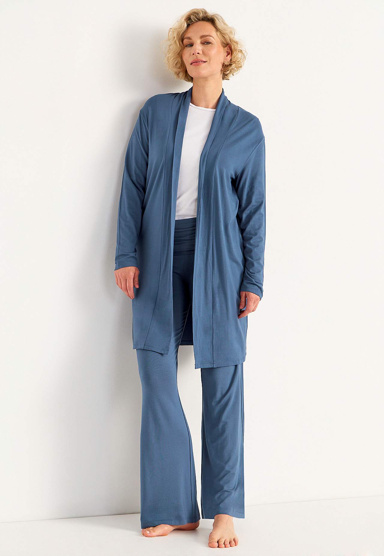Langer Cardigan aus Trikot