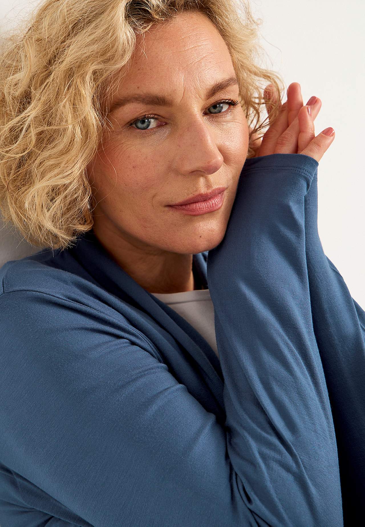 Langer Cardigan aus Trikot