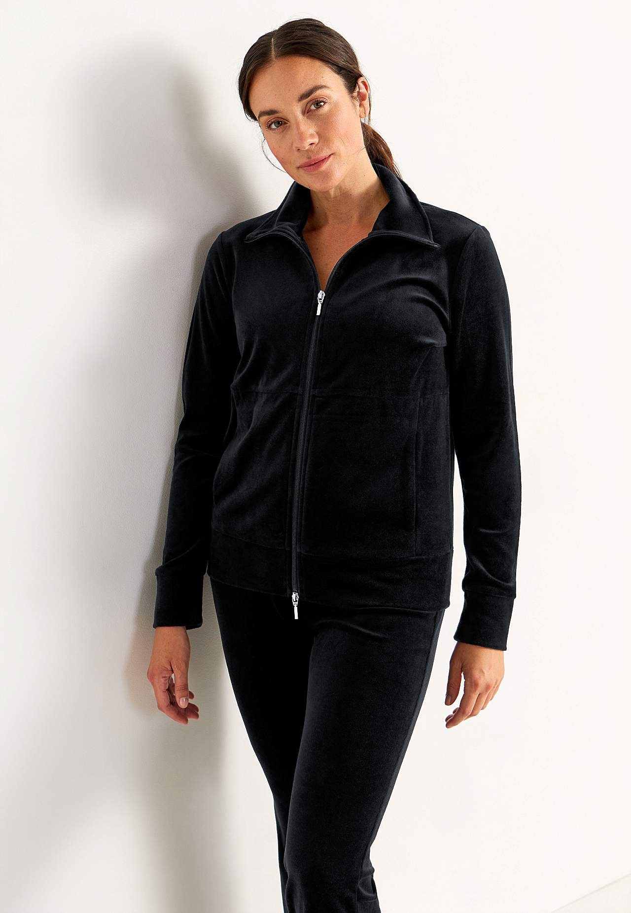 Velours-Jacke mit Verschluss Wilma