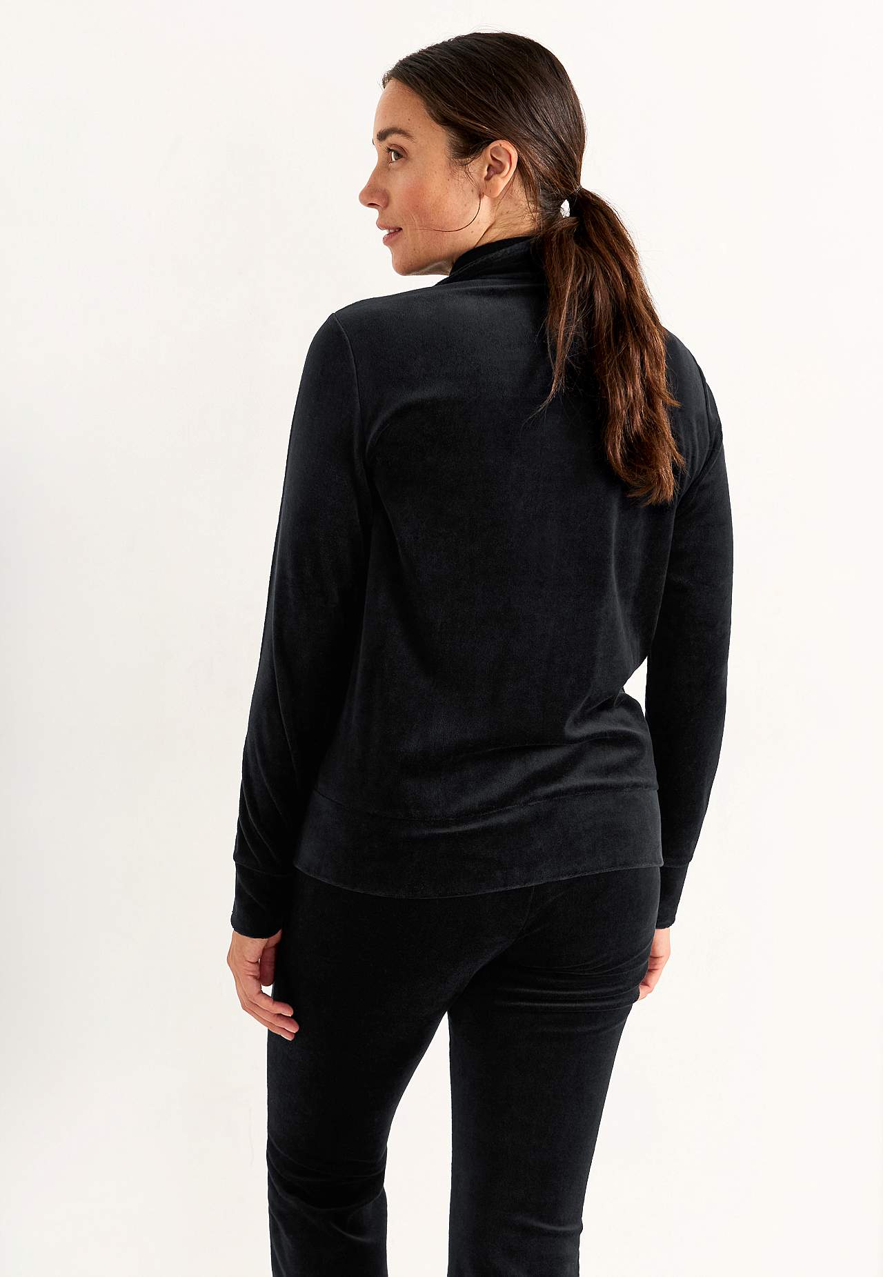 Velours-Jacke mit Verschluss Wilma