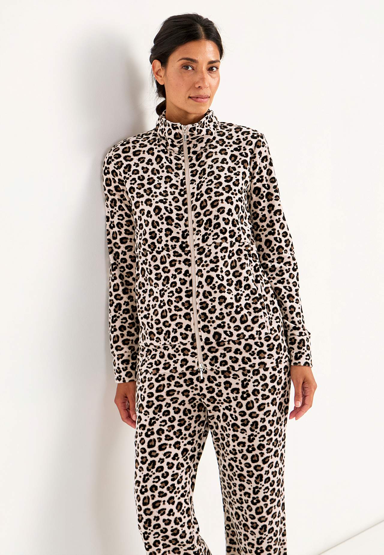 Velours-Jacke mit Verschluss Wilma