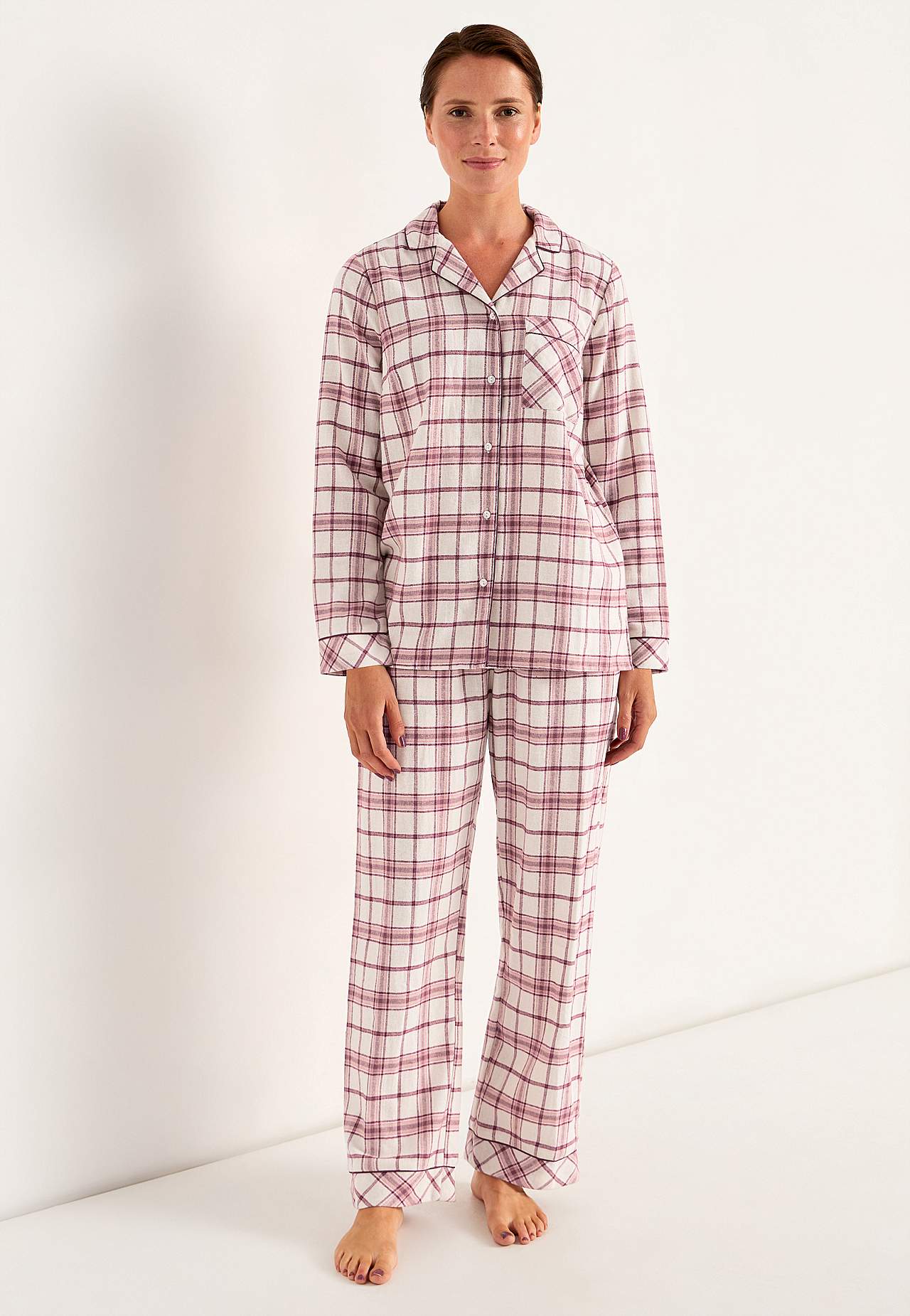Kariert Pyjama aus Flanell