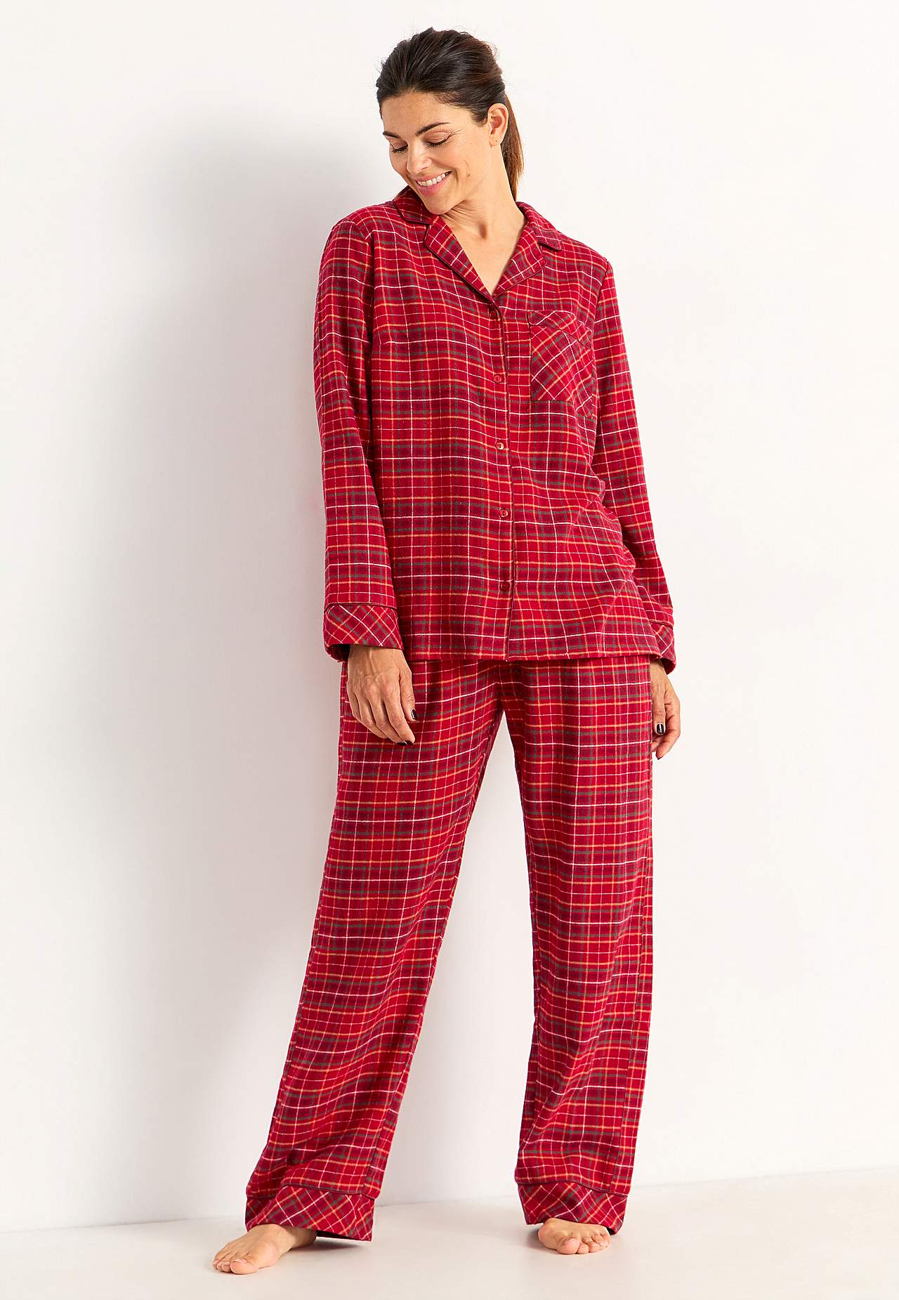 Kariert Pyjama aus Flanell
