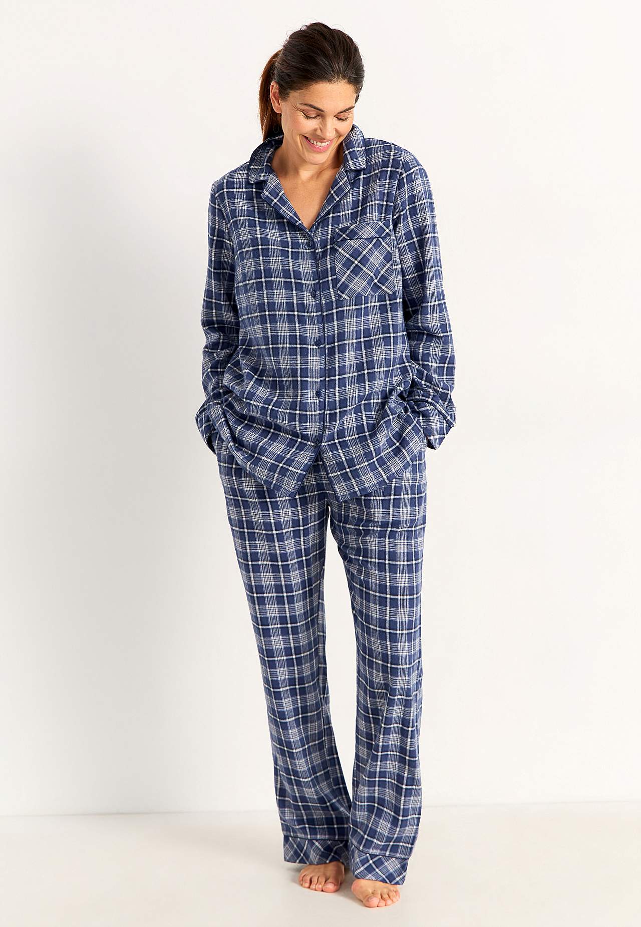 Kariert Pyjama aus Flanell