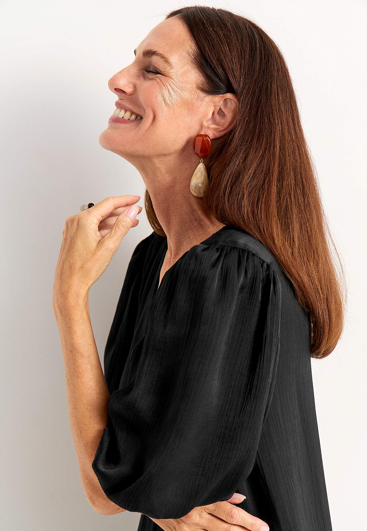 Kleid mit Puffärmel