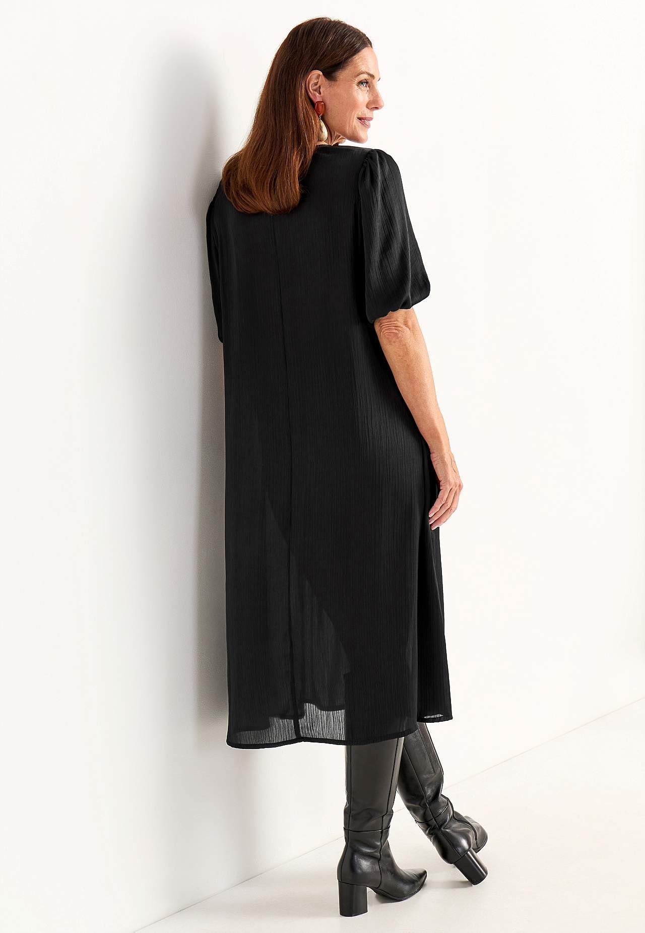 Kleid mit Puffärmel