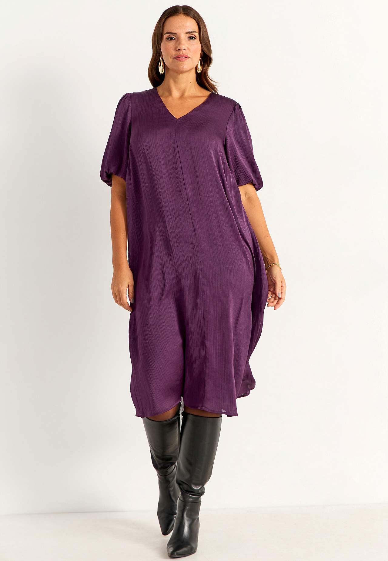 Kleid mit Puffärmel