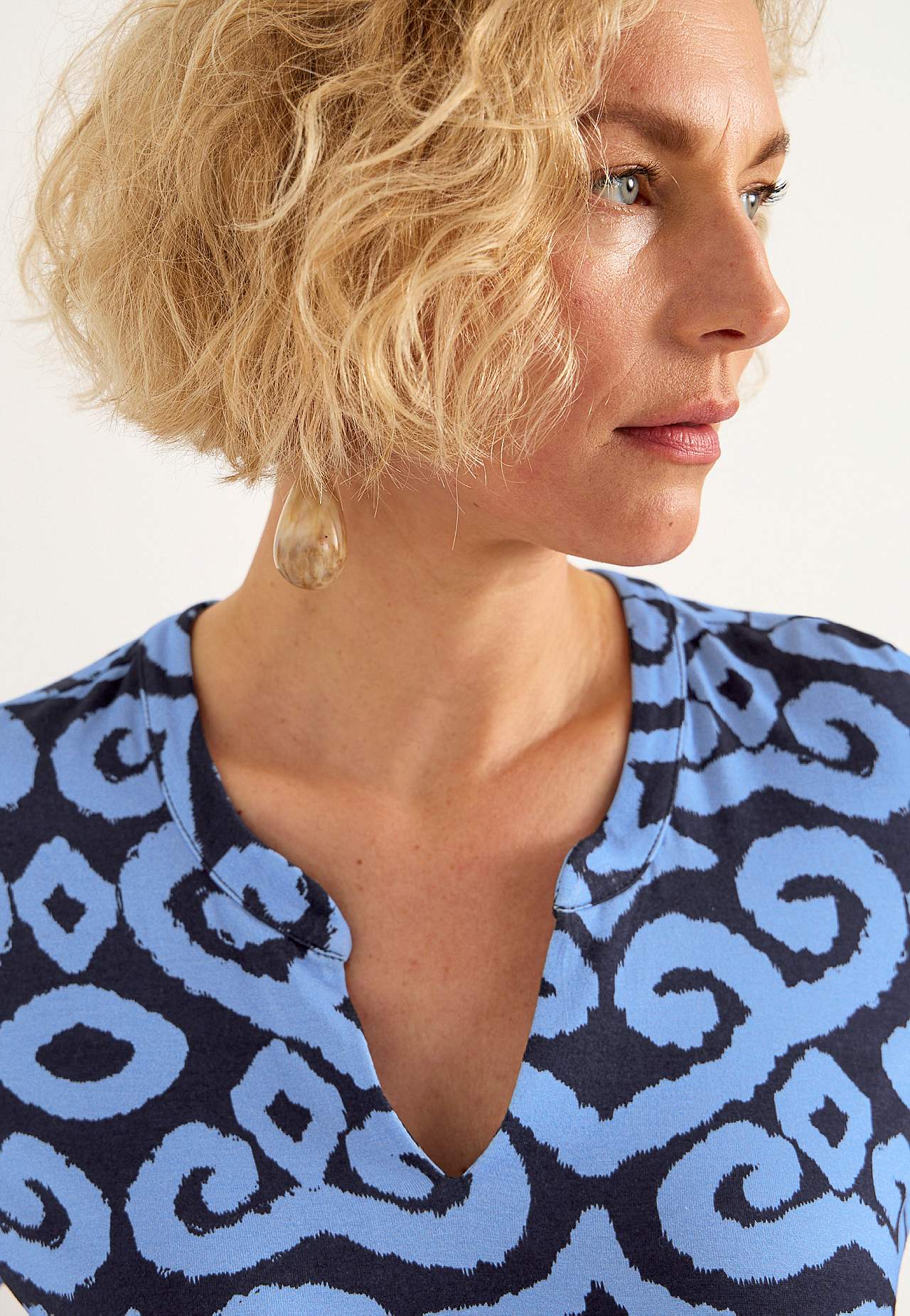 Jersey-Tunika mit kurzem Ärmel