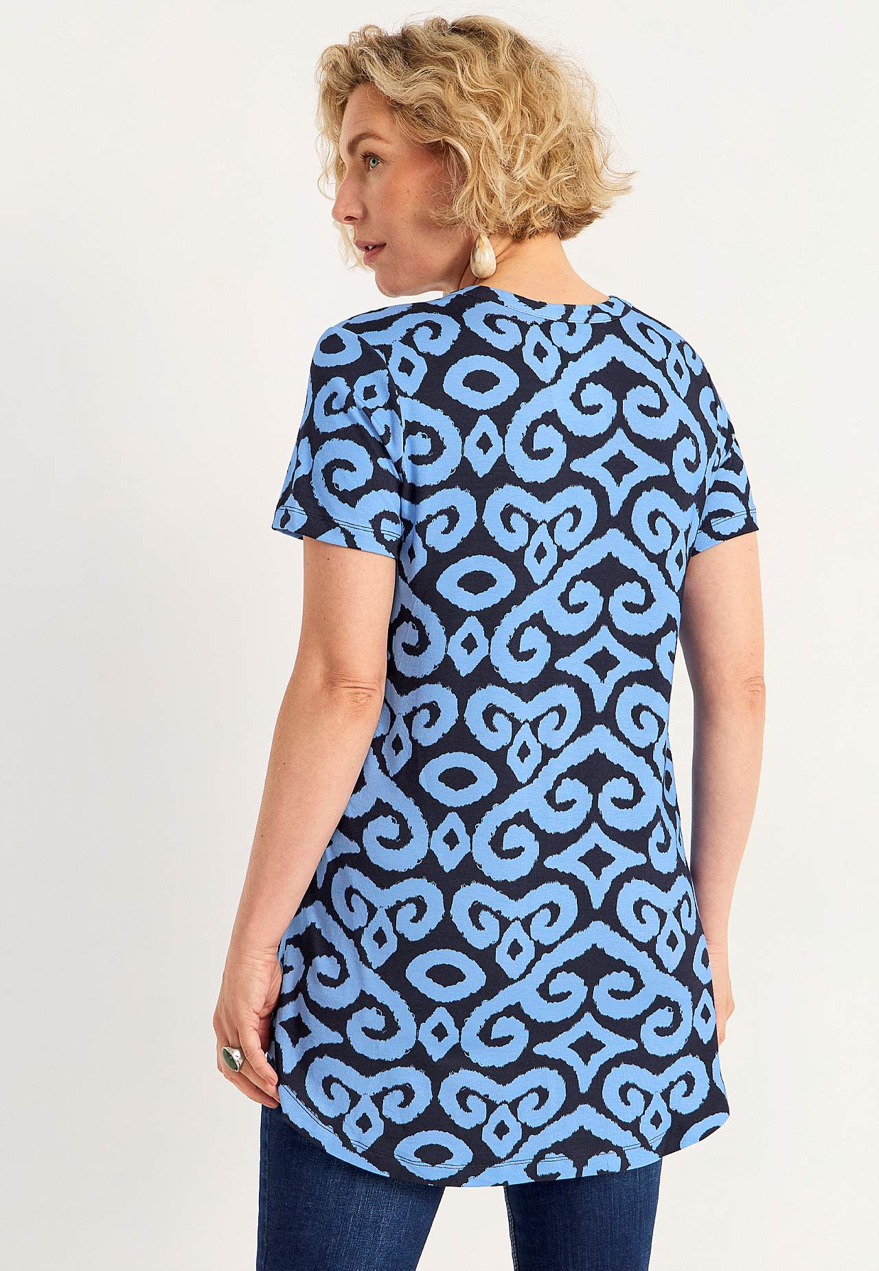 Jersey-Tunika mit kurzem Ärmel