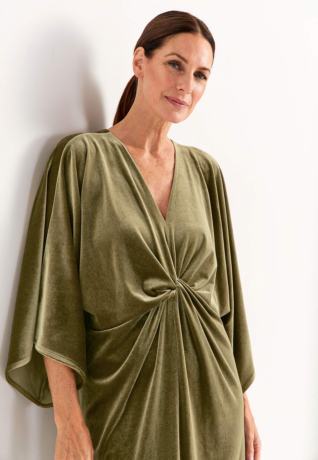 Elegantes Kaftankleid aus Velours