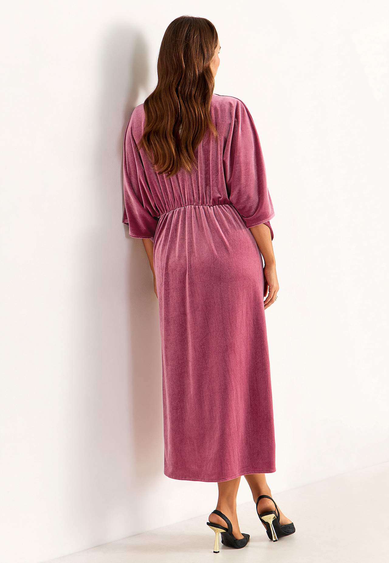 Elegantes Kaftankleid aus Velours