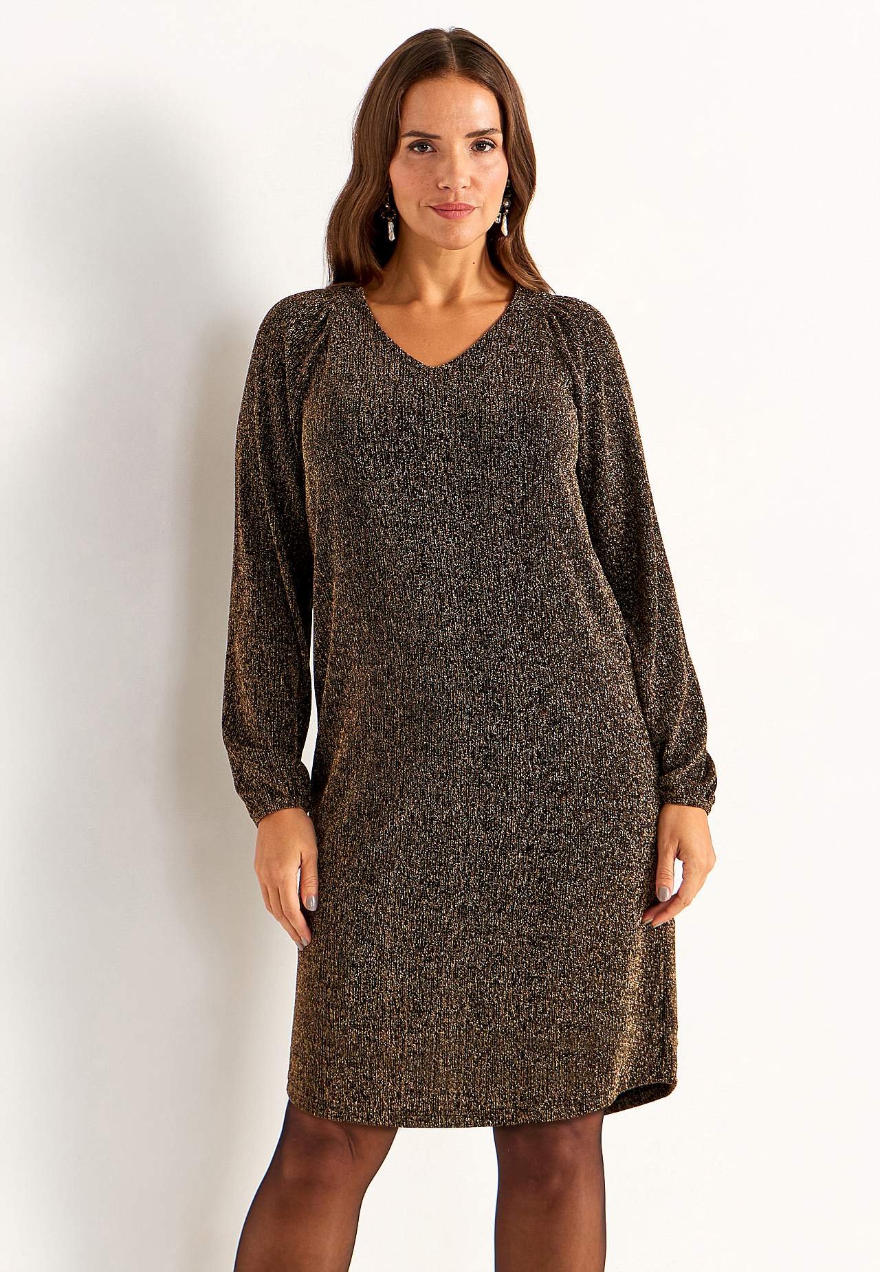 Partykleid mit glitzernden Gewinden
