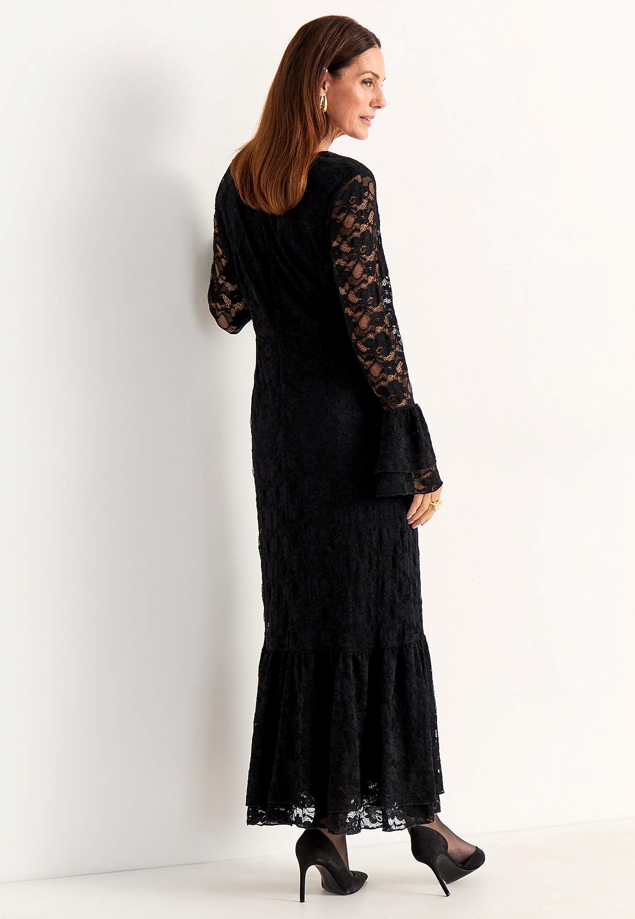 Elastisches Spitzenkleid