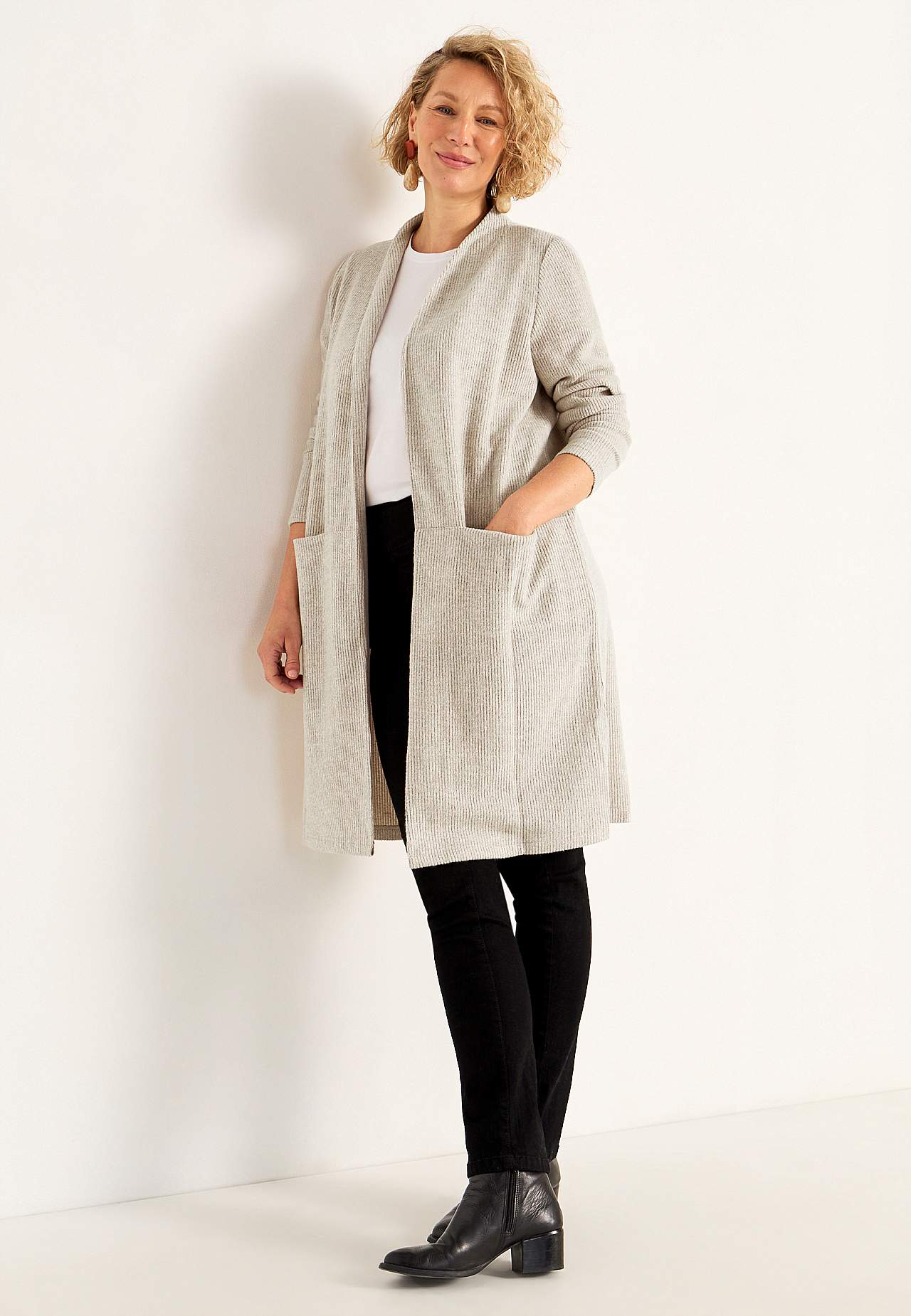 Super weicher Cardigan mit Taschen