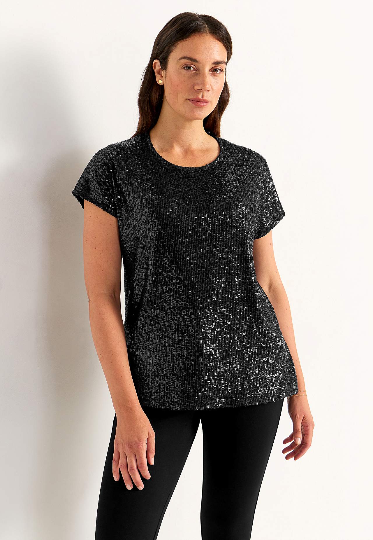 Luxuriöses Top mit Pailletten