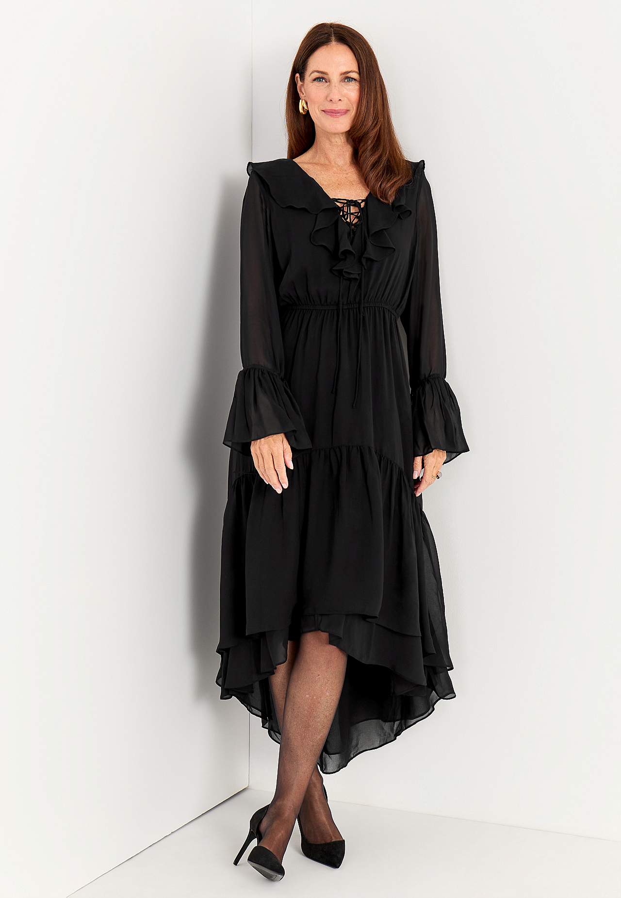 Partykleid aus Chiffon-Gewebe